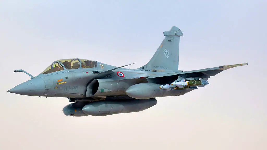 French air force Rafale-B aircraft