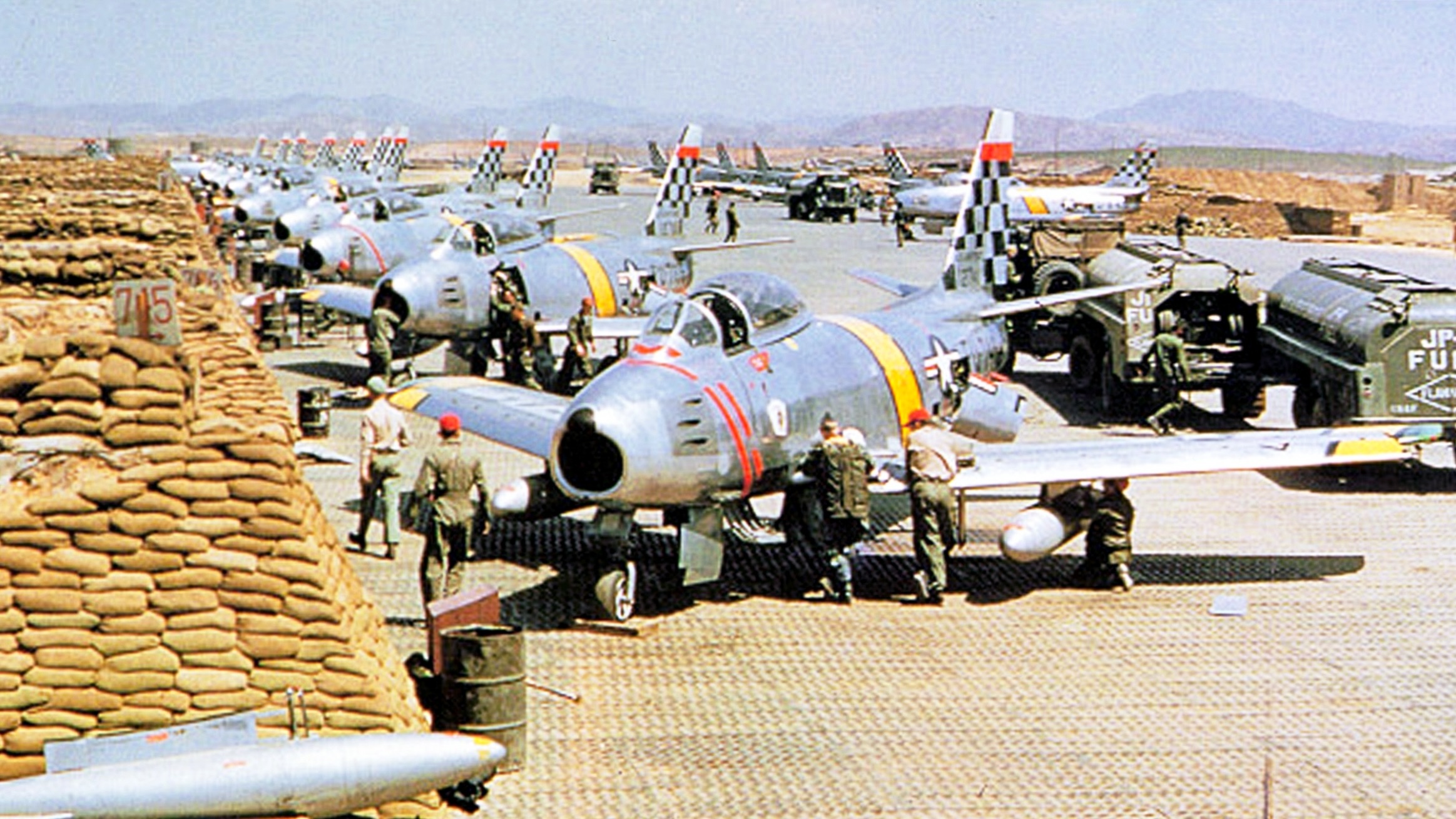 USAF North American F-86 Sabre fighters