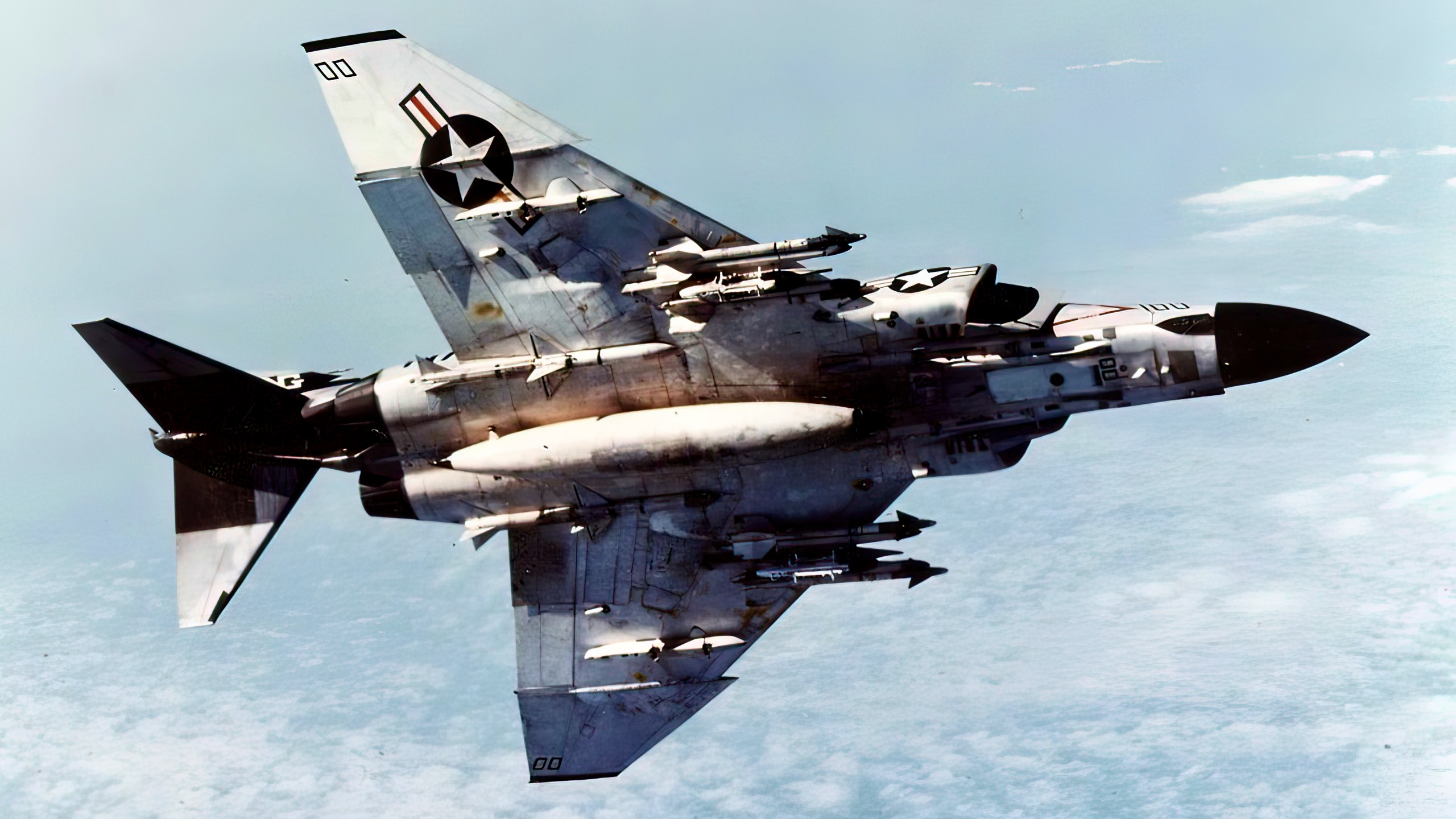 VF-96 F-4J "Showtime 100" armed with Sidewinder and Sparrow missiles