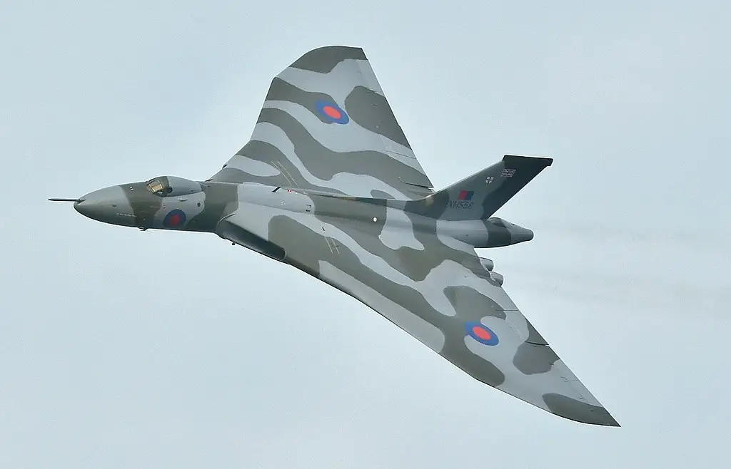 Avro Vulcan painted with Camouflage