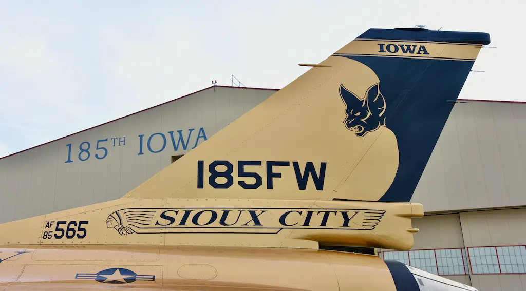 gold U.S. Air Force F-16A Falcon