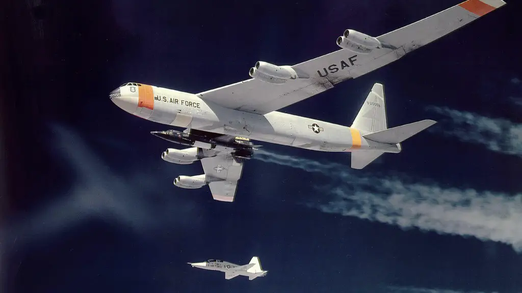 X-15 being carried by its NB-52B mothership