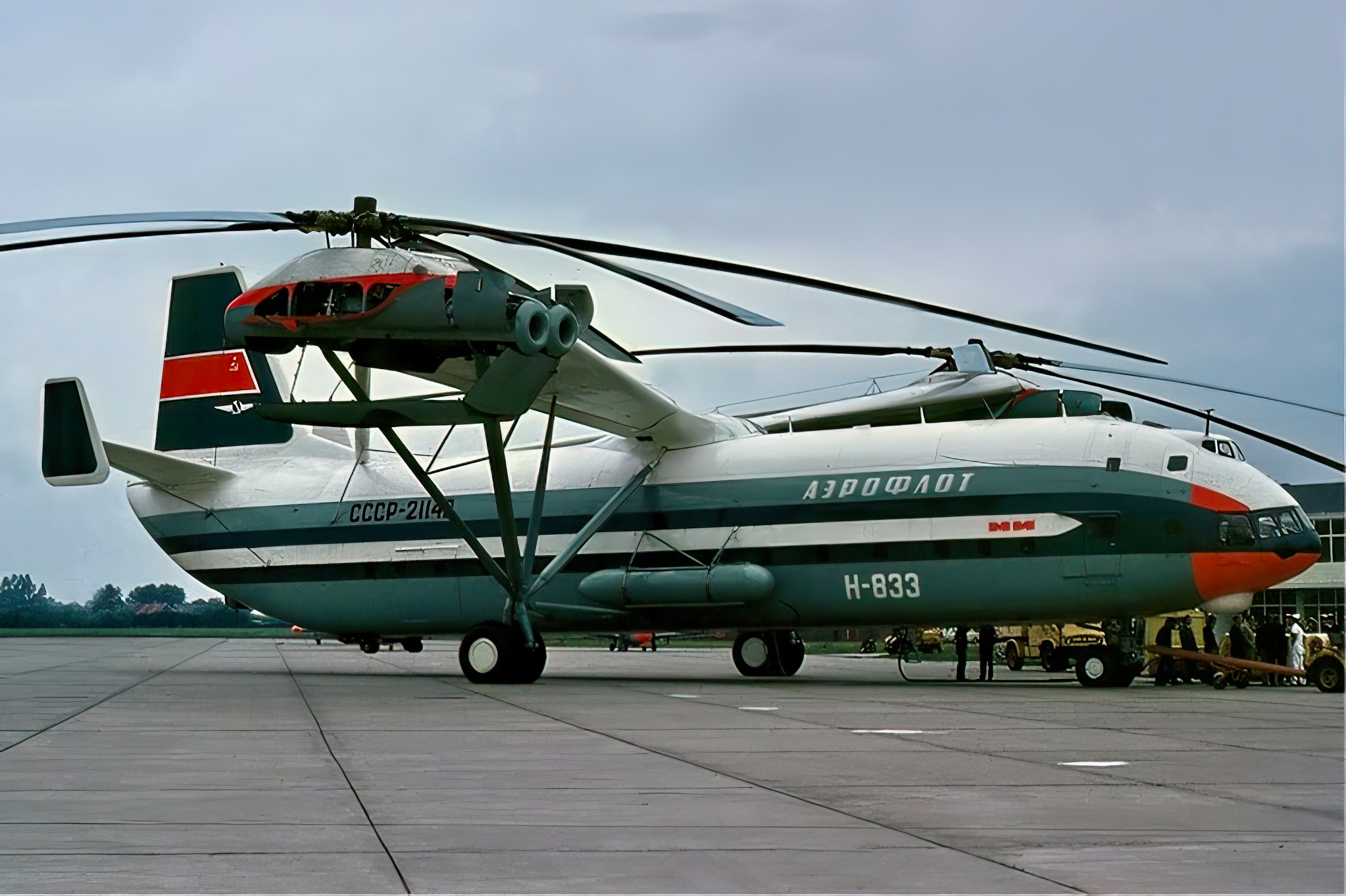 Aeroflot Mil V-12 (Mi-12) helicopter