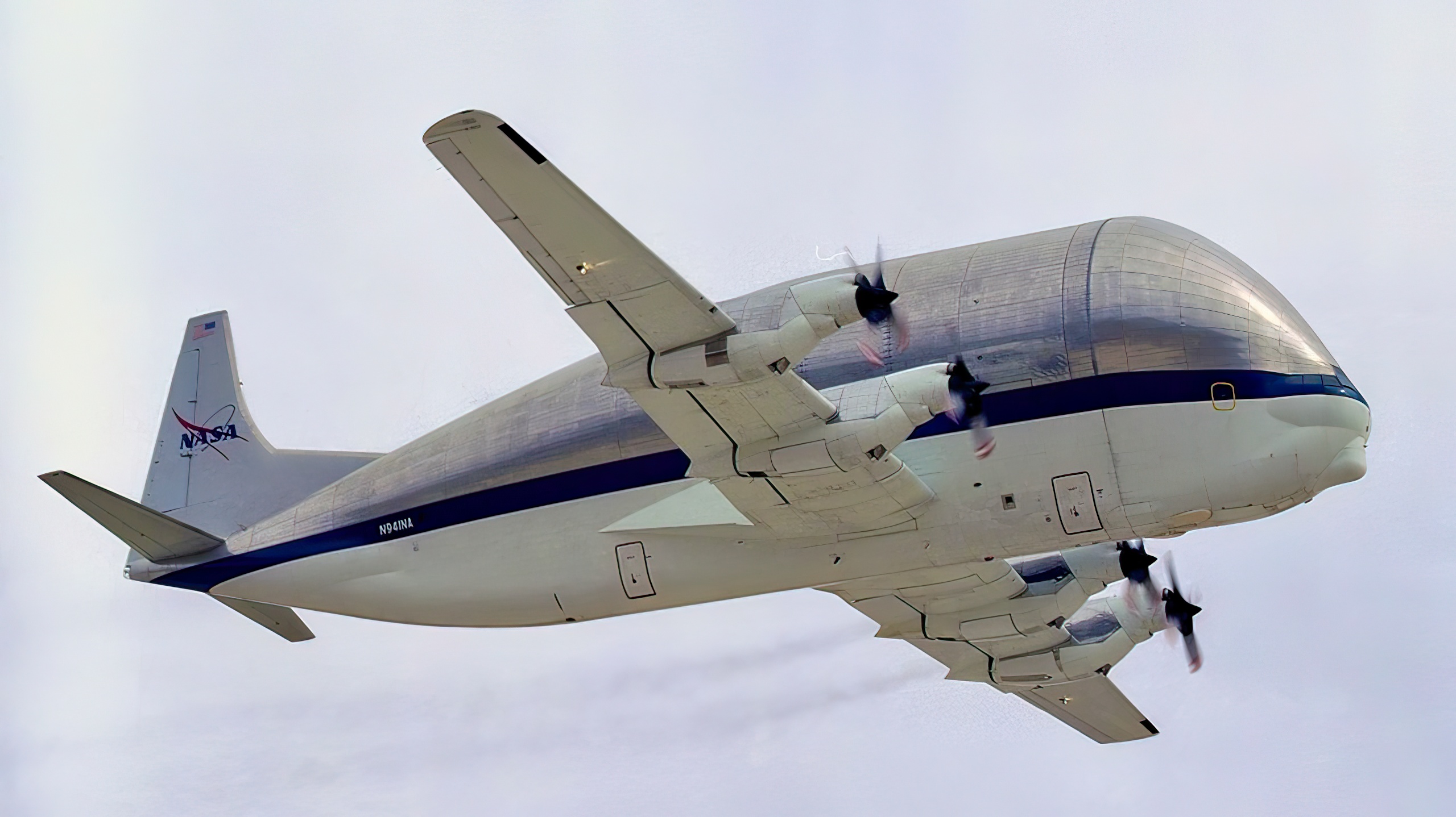 NASA's Super Guppy Turbine cargo plane