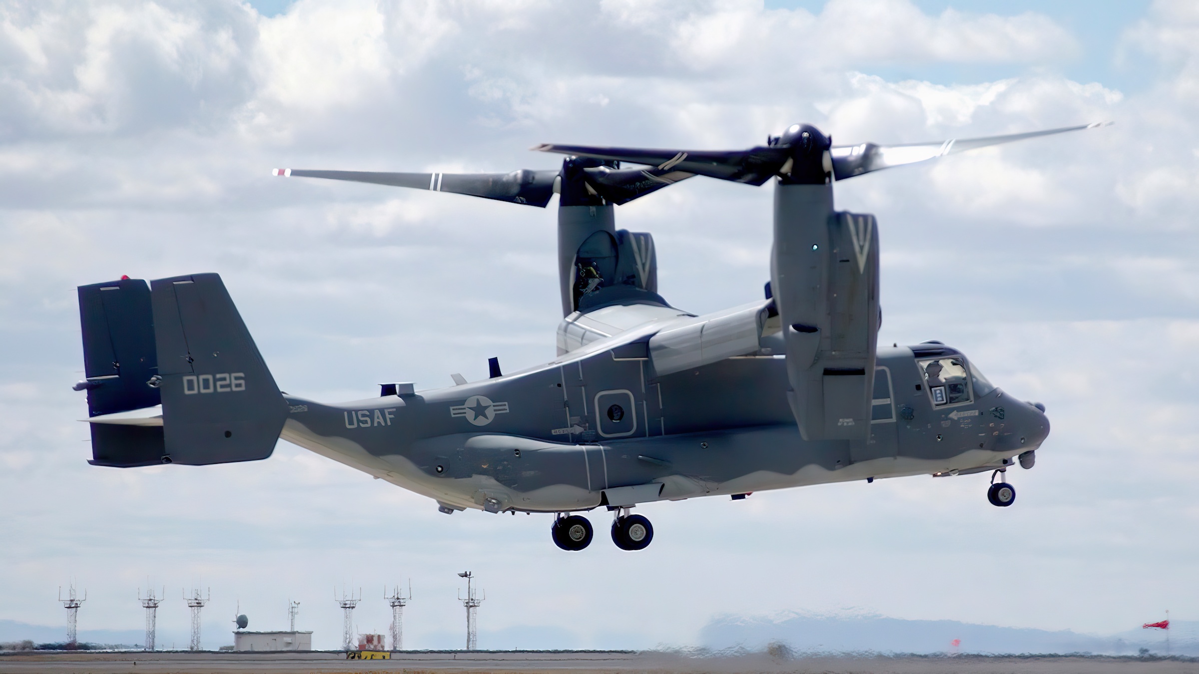 CV-22 Osprey tilt-rotor aircraft