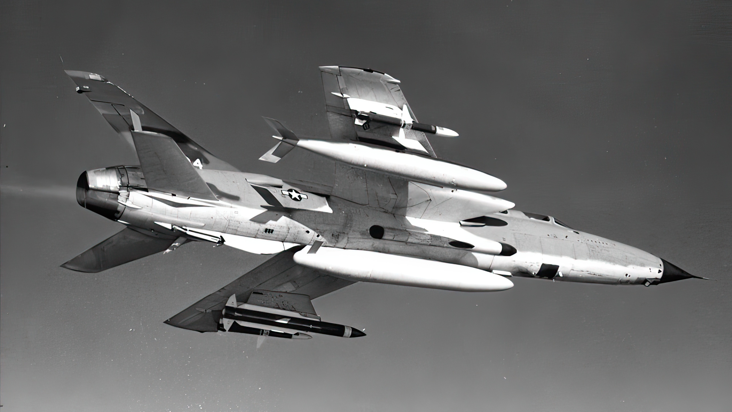 Republic F-105G in flight