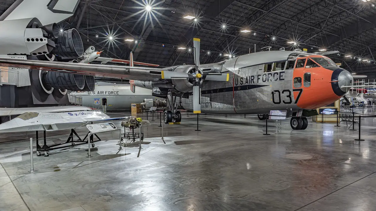 Fairchild EC-119J Flying Boxcar at the National Museum of the US Air Force