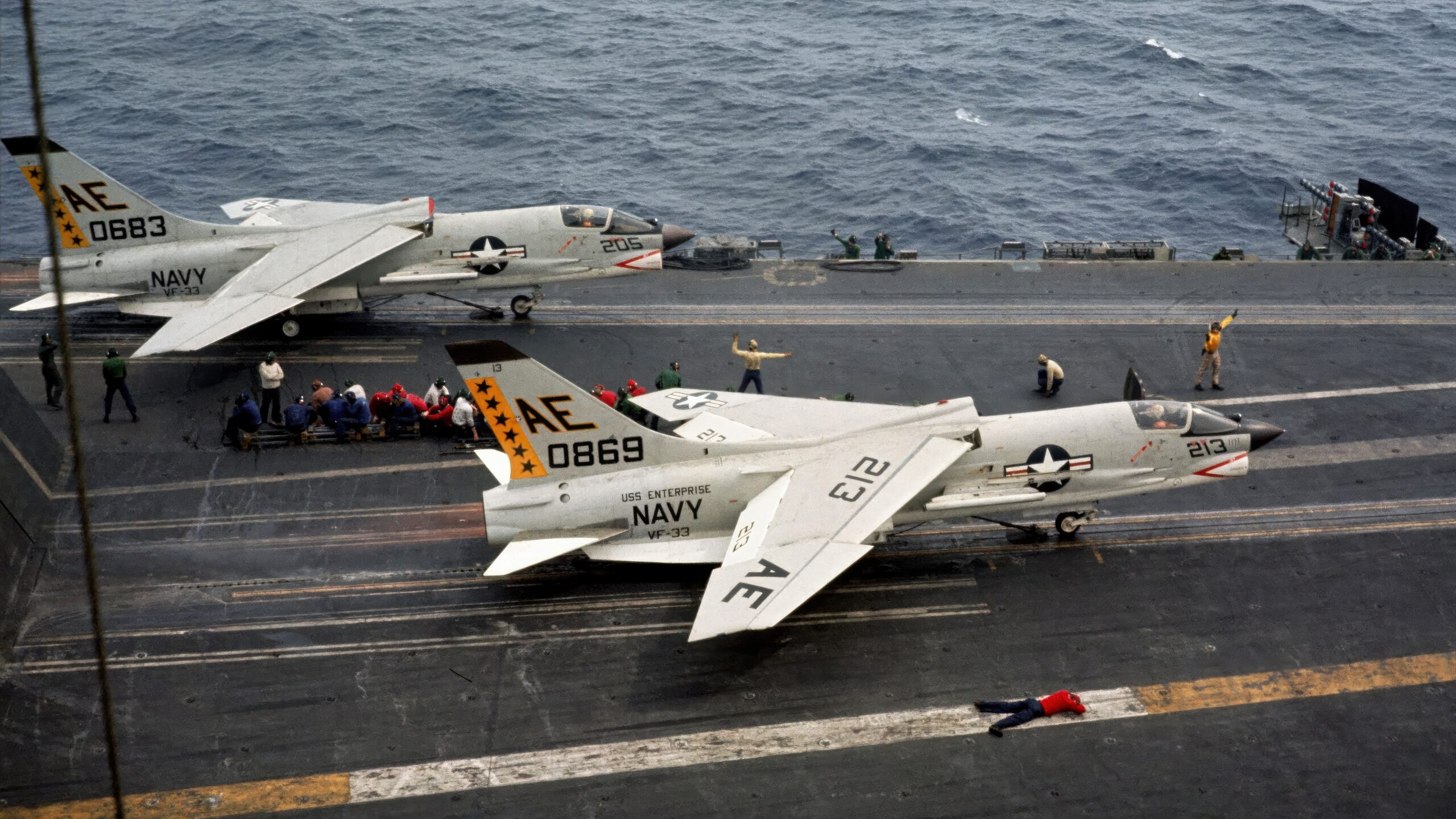 U.S. Navy Vought F-8E Crusader fighter