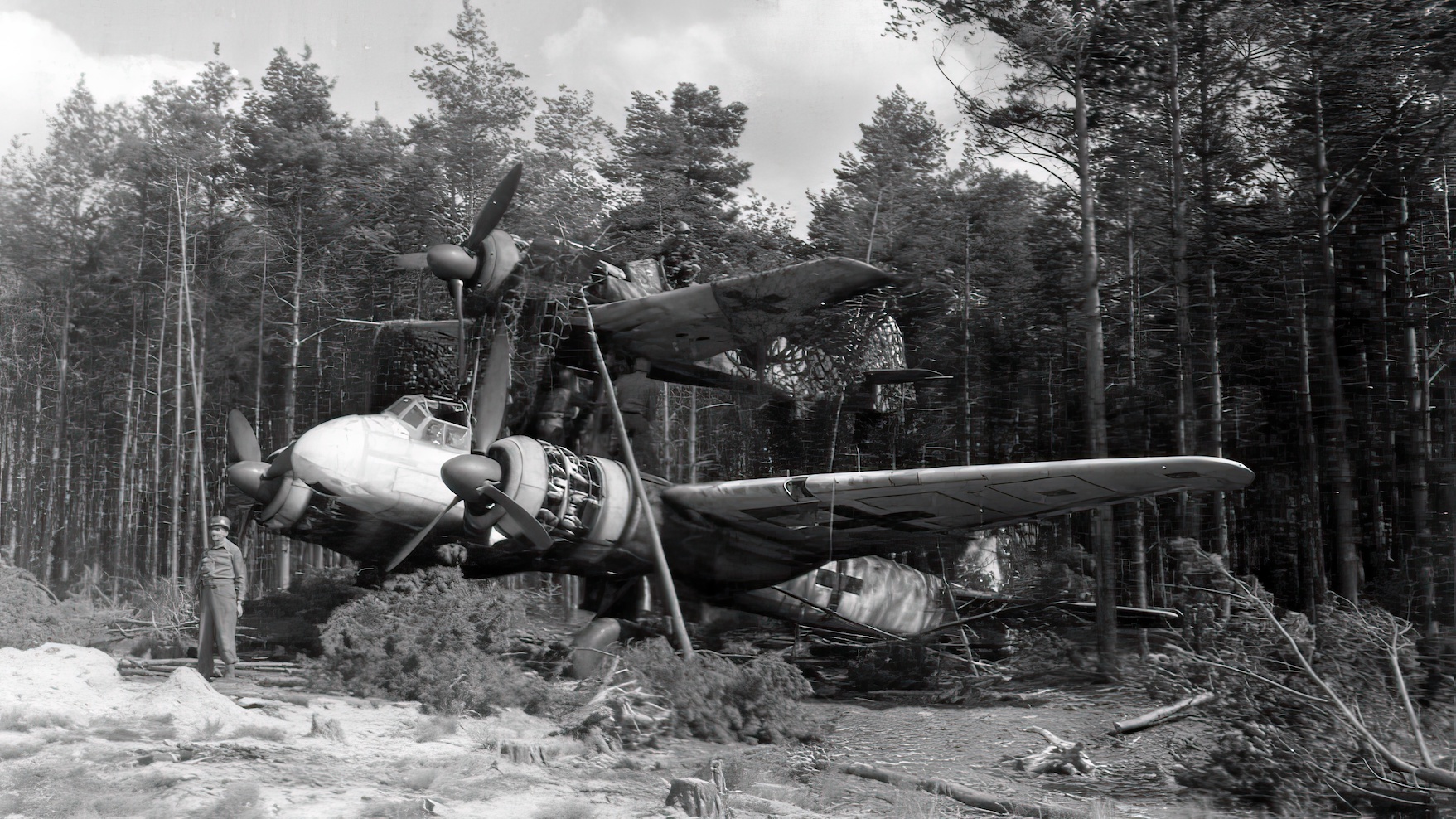 A German "Mistel" composite aircraft