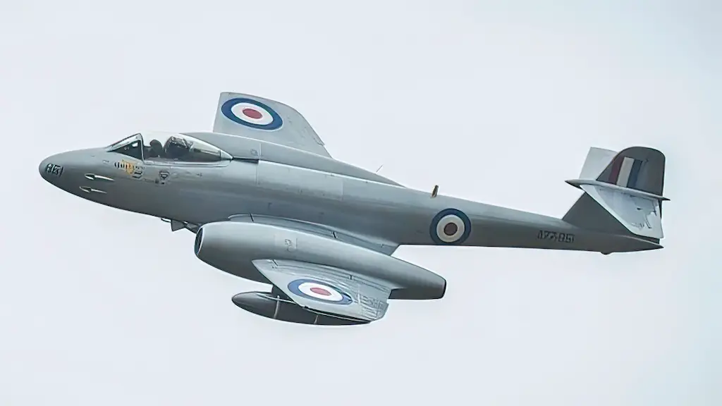 Gloster Meteor F.8 at the Centenary of Military Aviation Airshow Photo: Chris Phutully