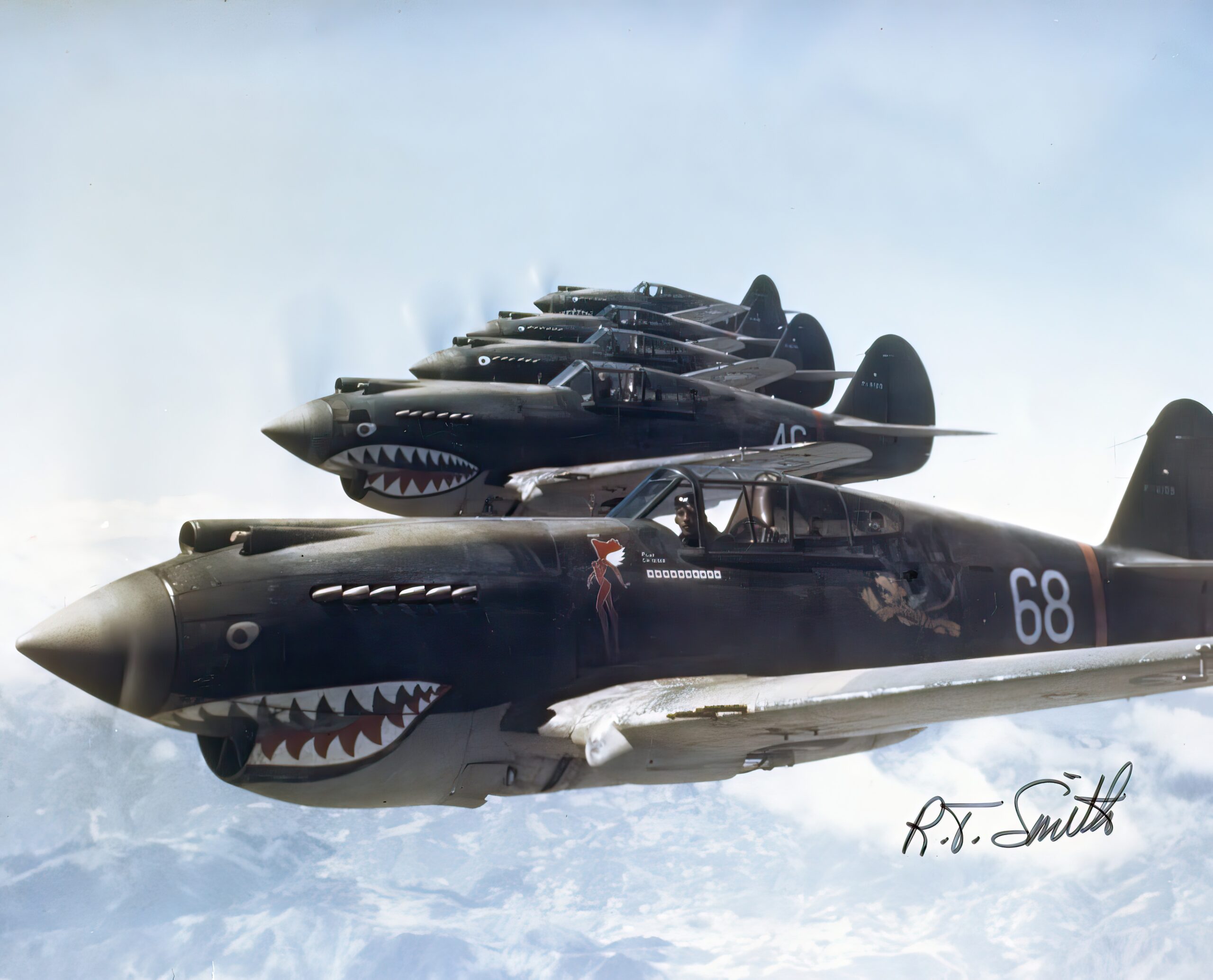Flying Tigers P-40 warhawks