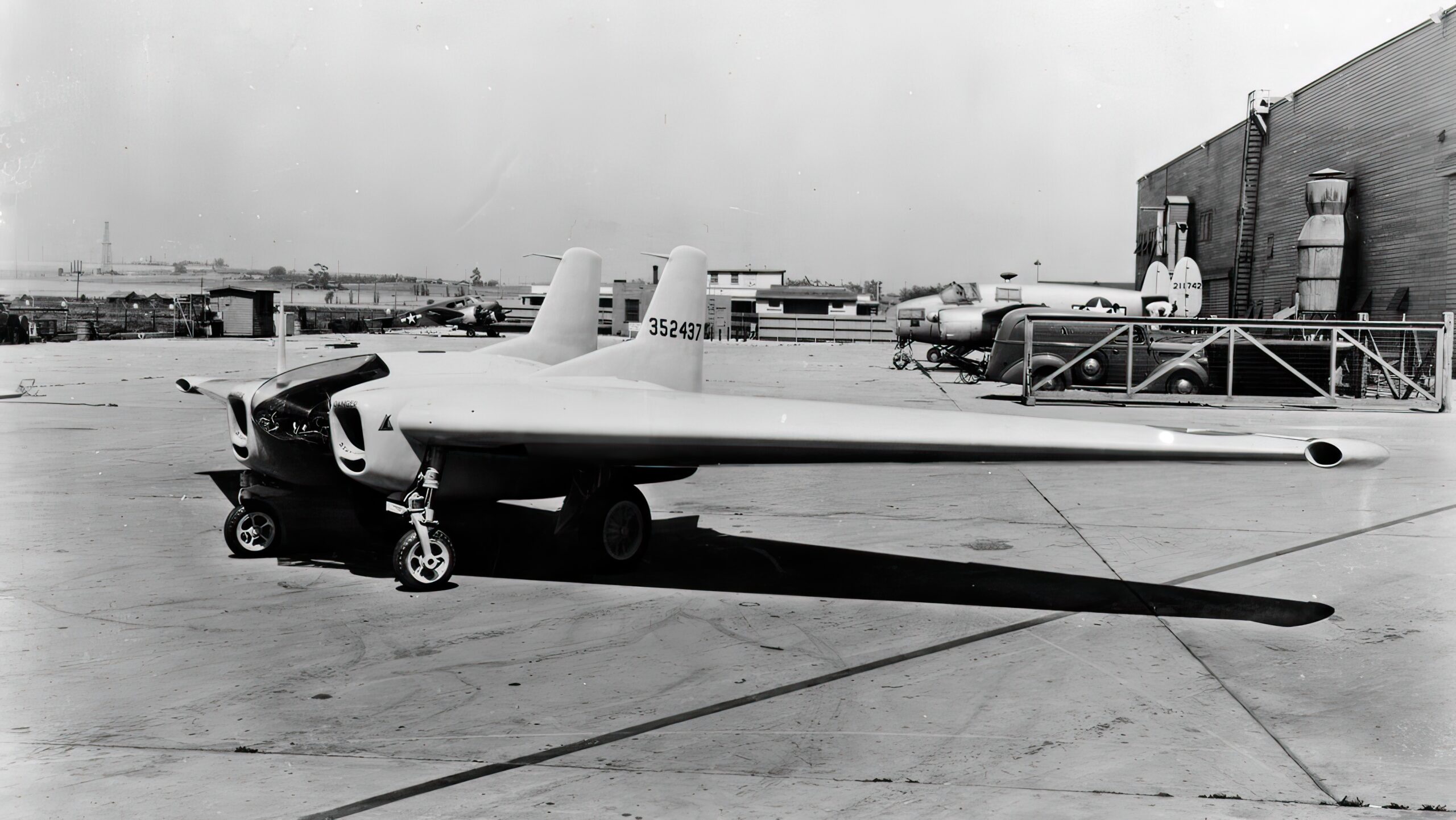 U.S. Army Air Force Northrop XP-79B experimental jet aircraft