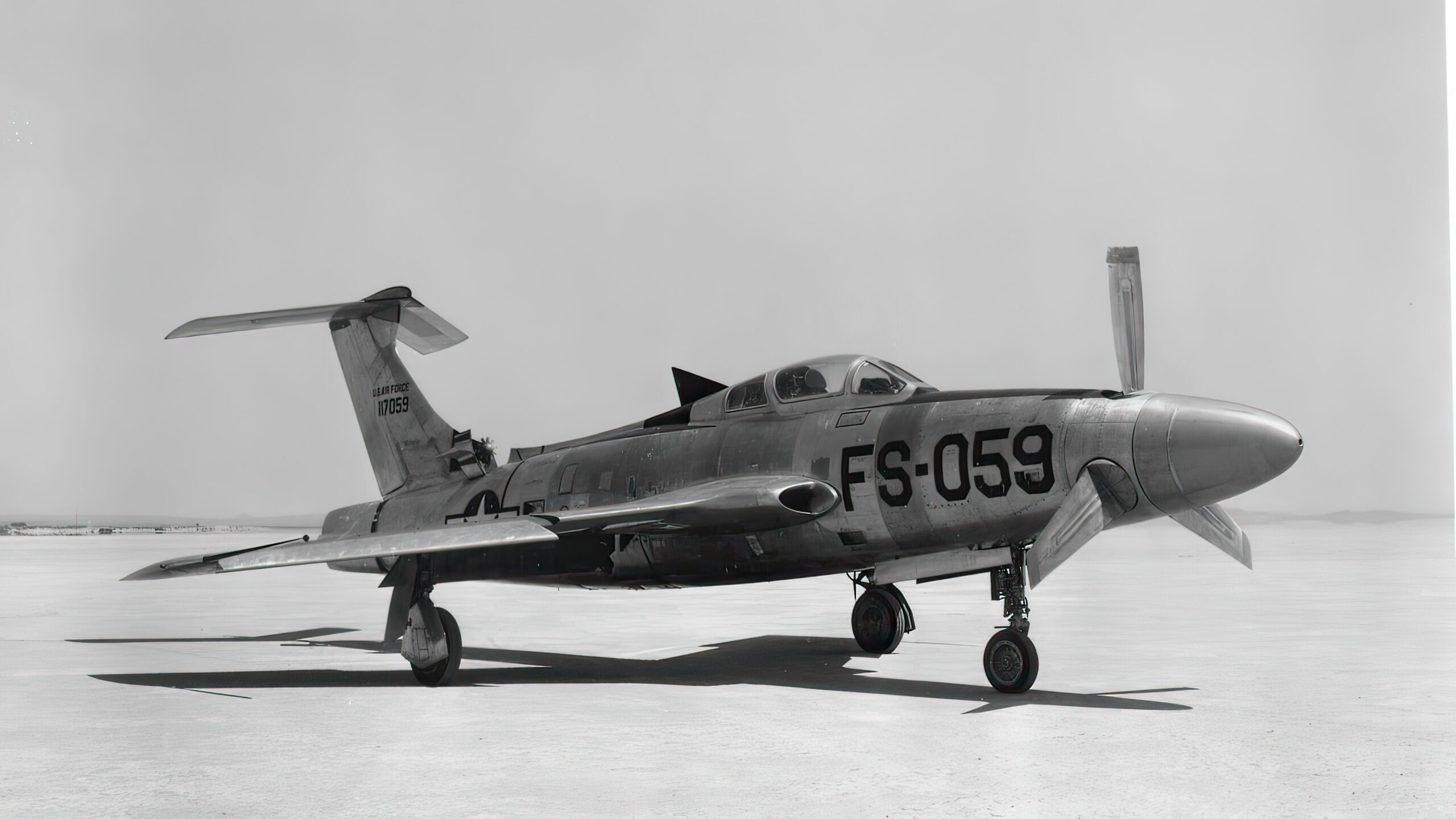 XF-84F Thunderscreech, a turboprop-driven F-84F Thunderstreak