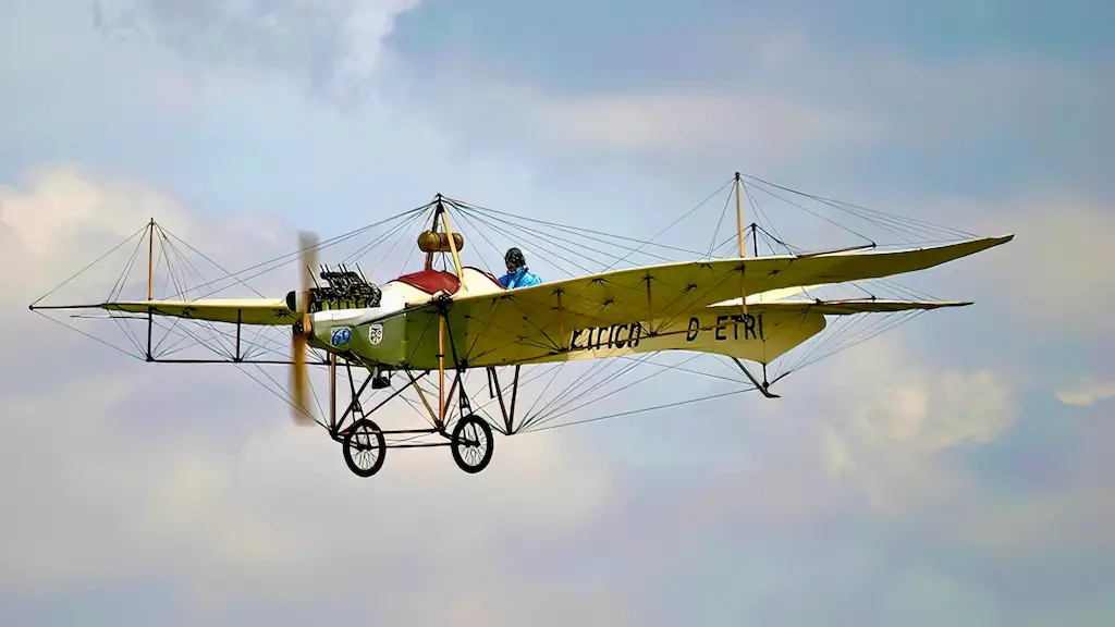 Etrich Taube in flight 
