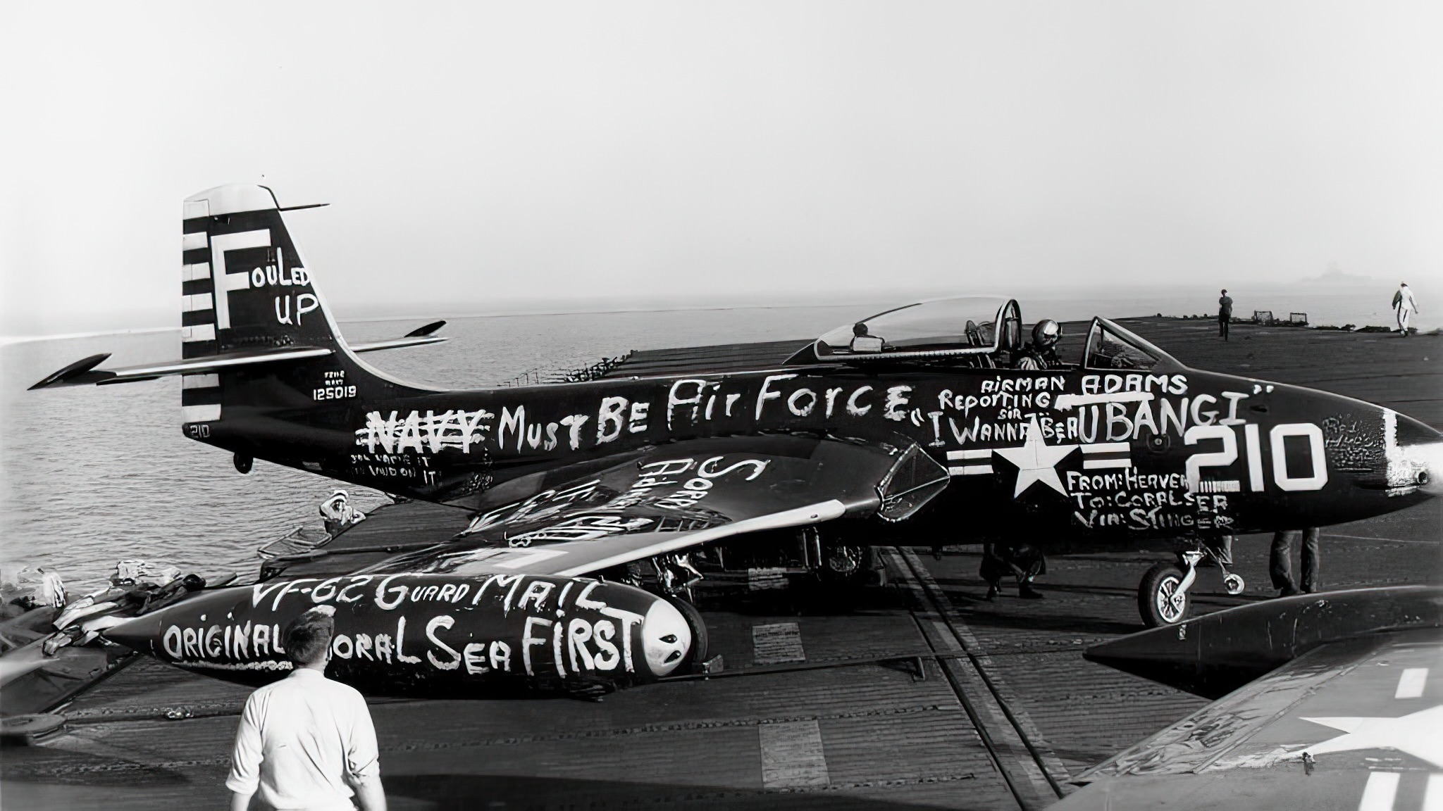 "Must Be Air Force" A U.S. Navy McDonnell F2H-2 Banshee