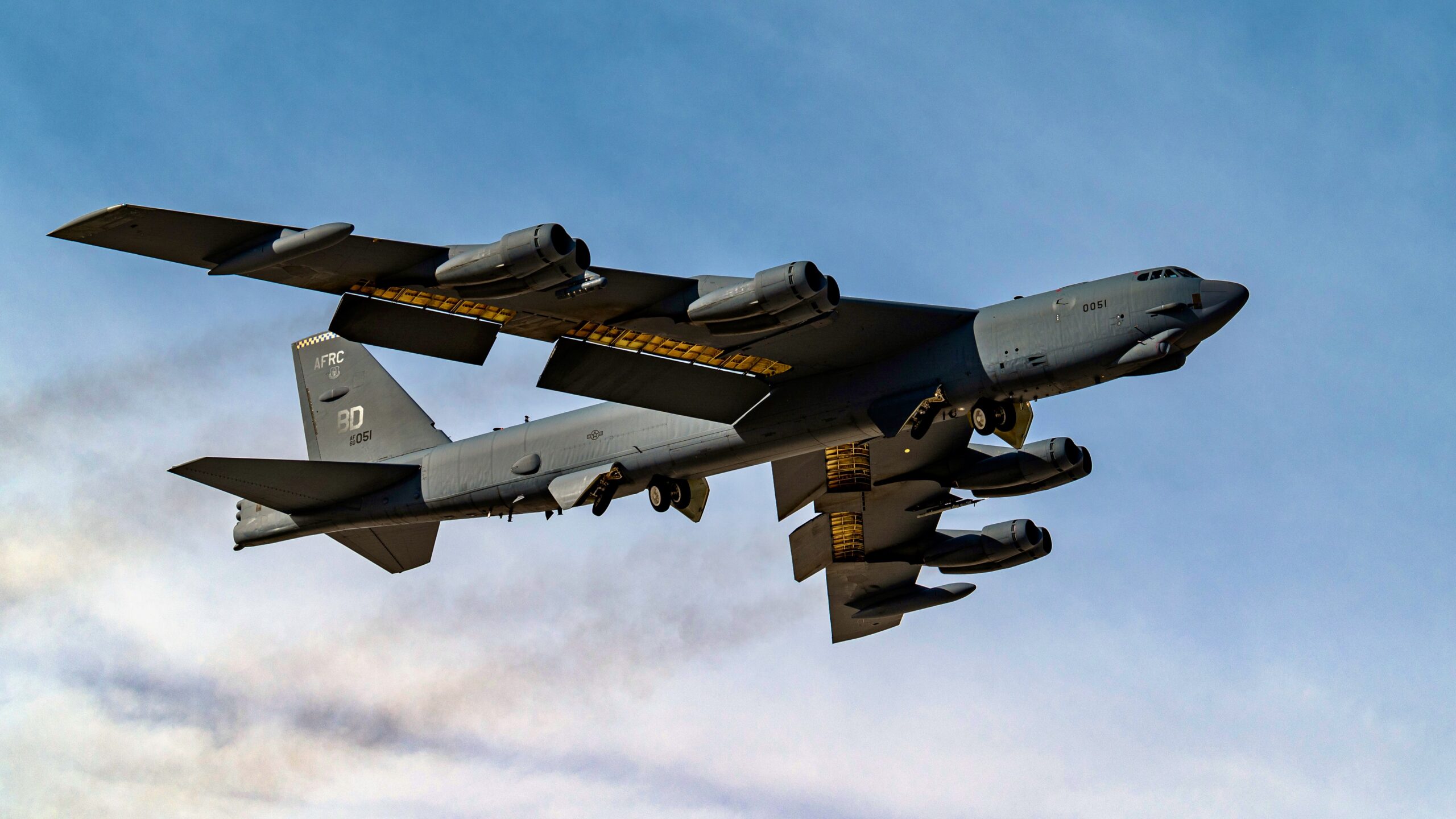 A B-52 Stratofortress assigned to the 340th Weapons Squadron at Barksdale Air Force Base, La.