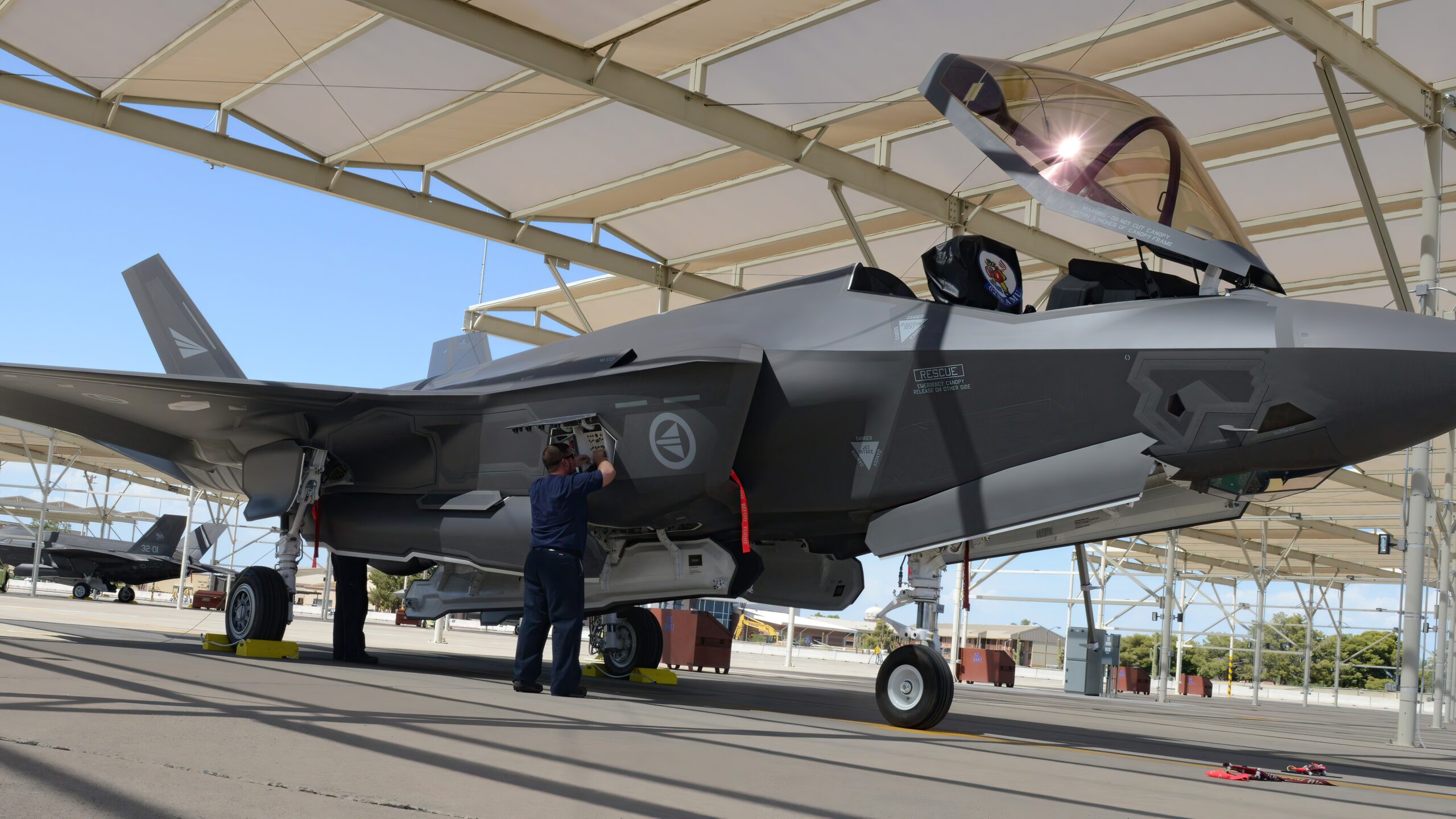 Norwegian F-35A Lightning II at Luke Air Force Base, Ariz.