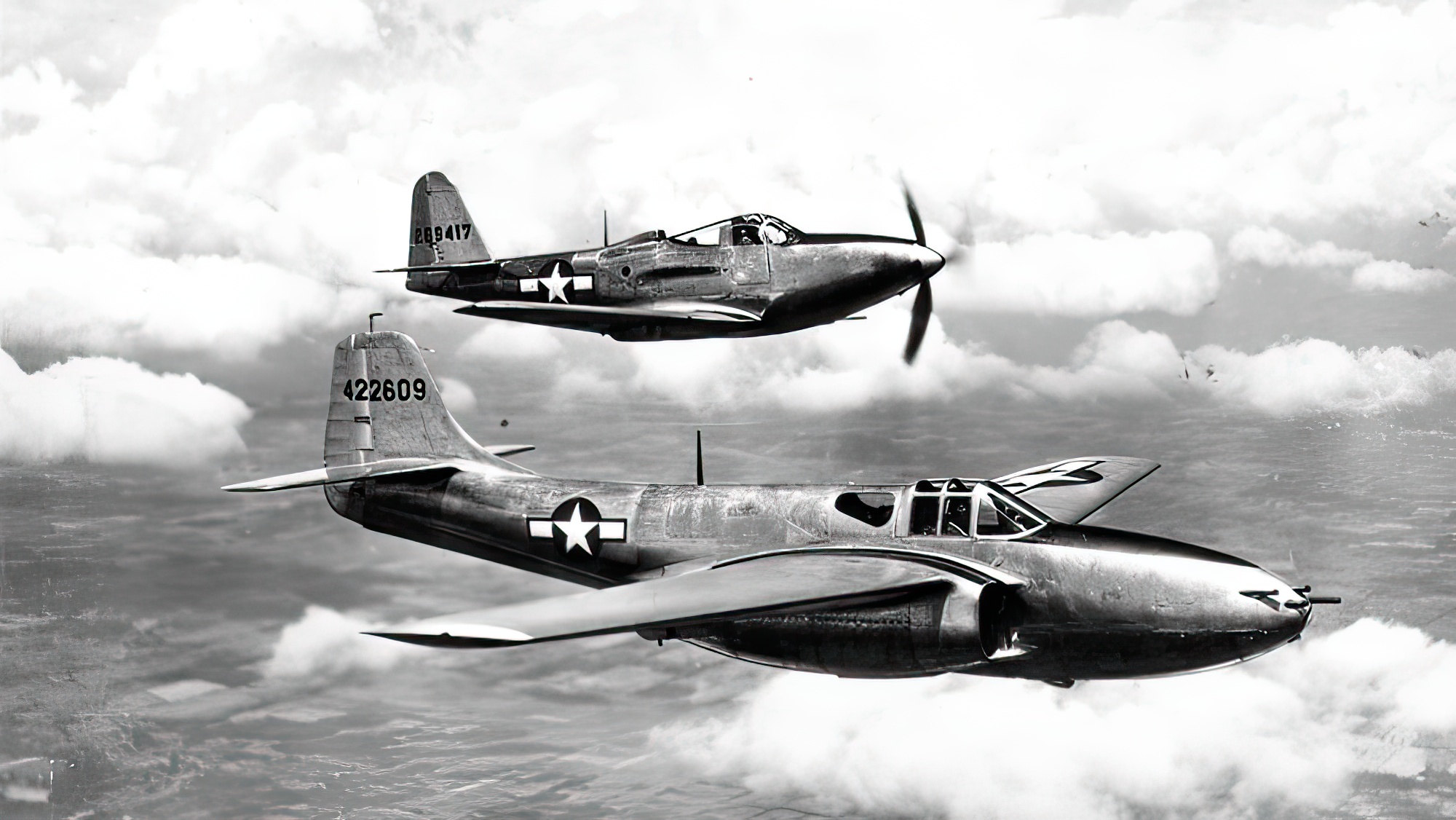 Airacomet Bell P-59A 44-22609 with P-63