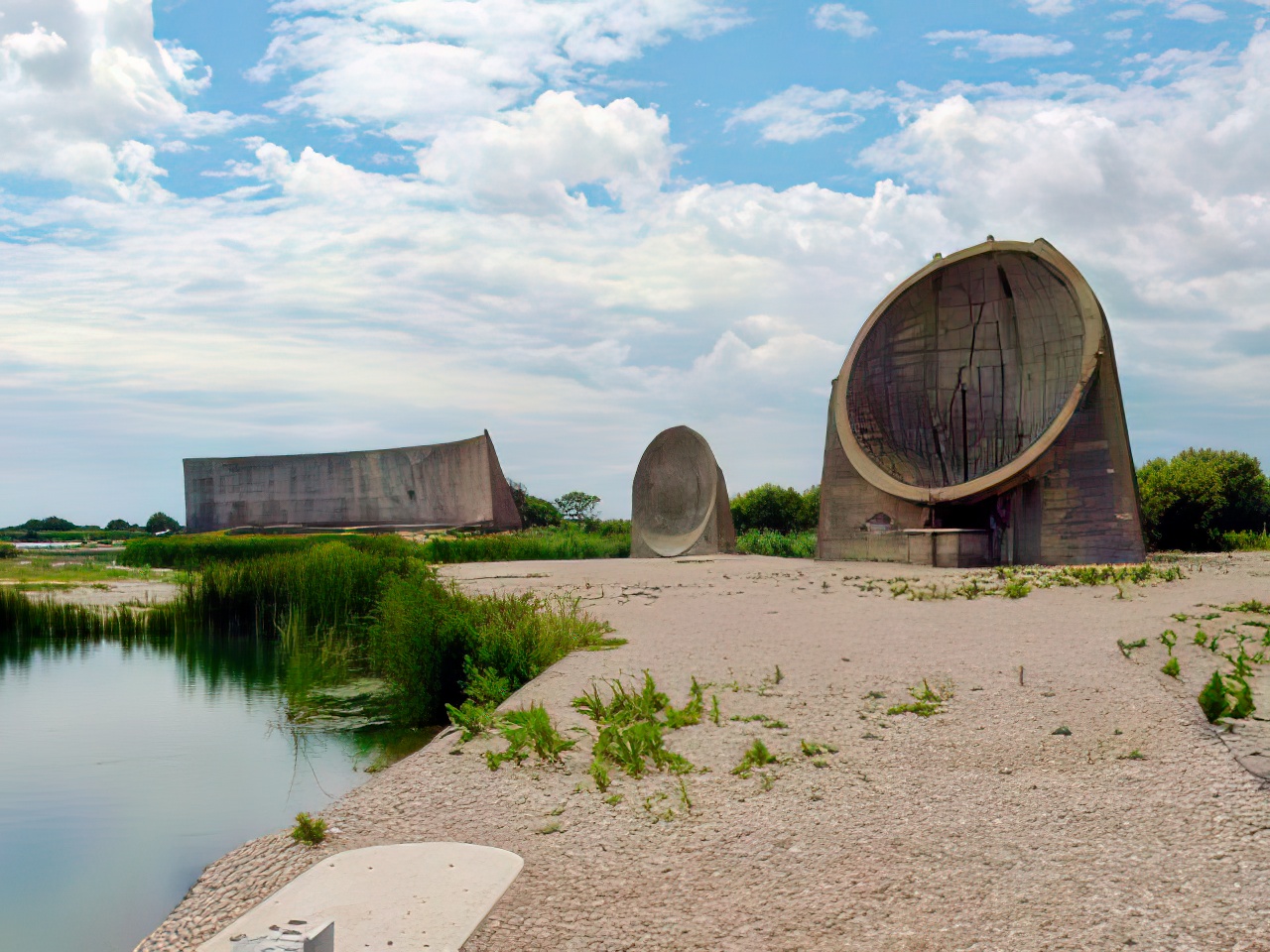 Acoustic mirrors at RAF Denge