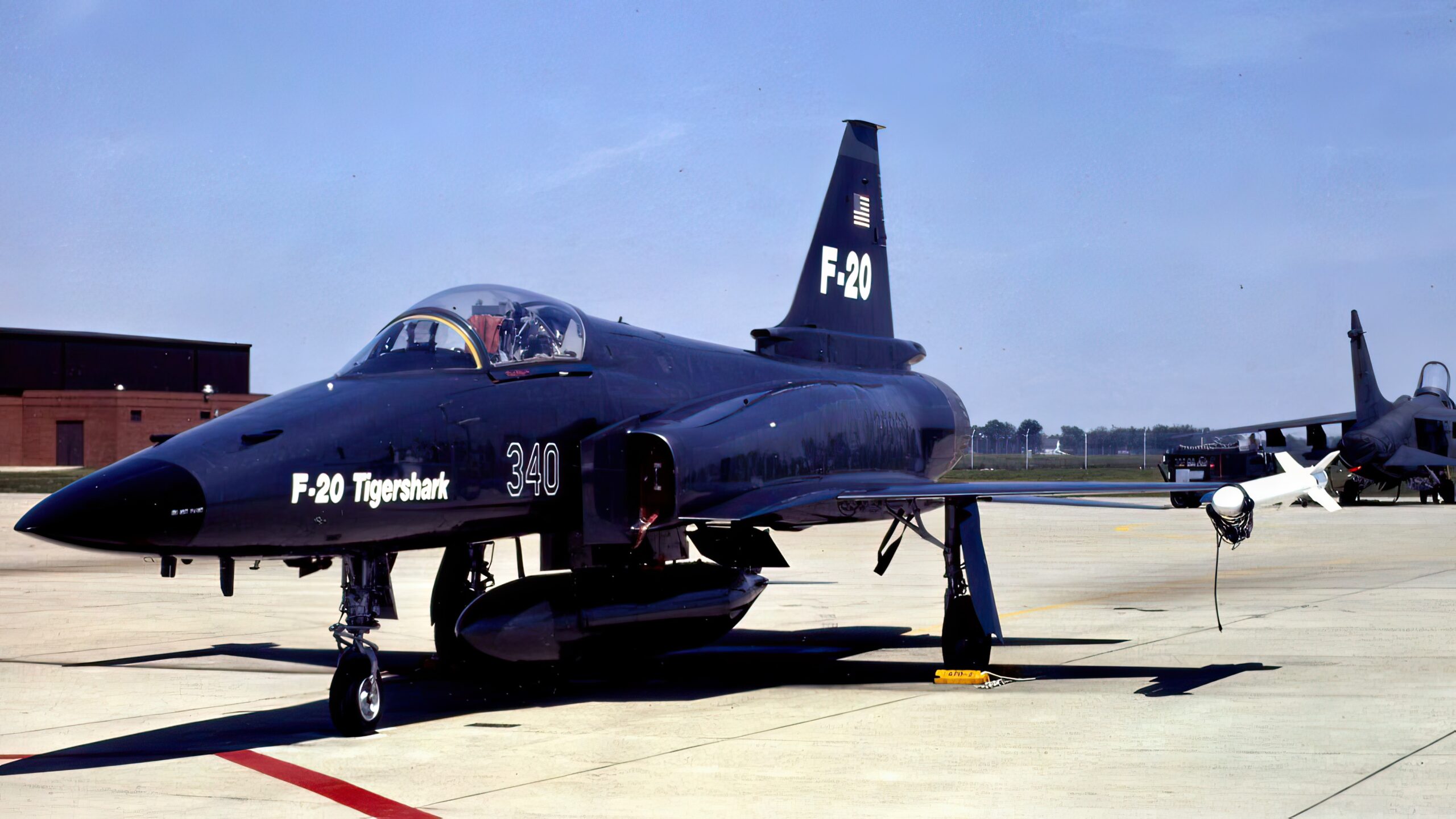 Northrop F-20 with Aggressor paint scheme