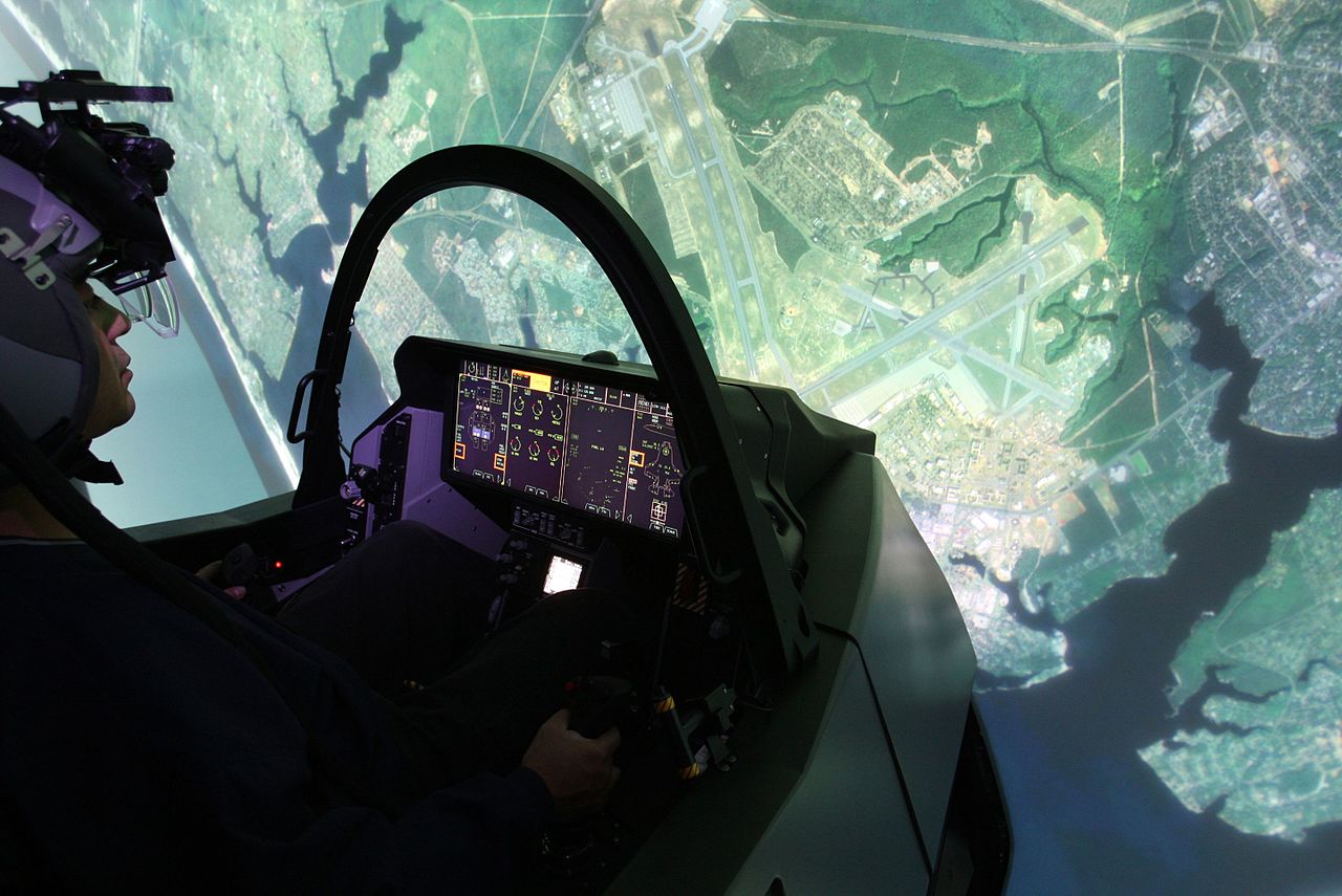 F-35B Lightning II simulator cockpit USAF