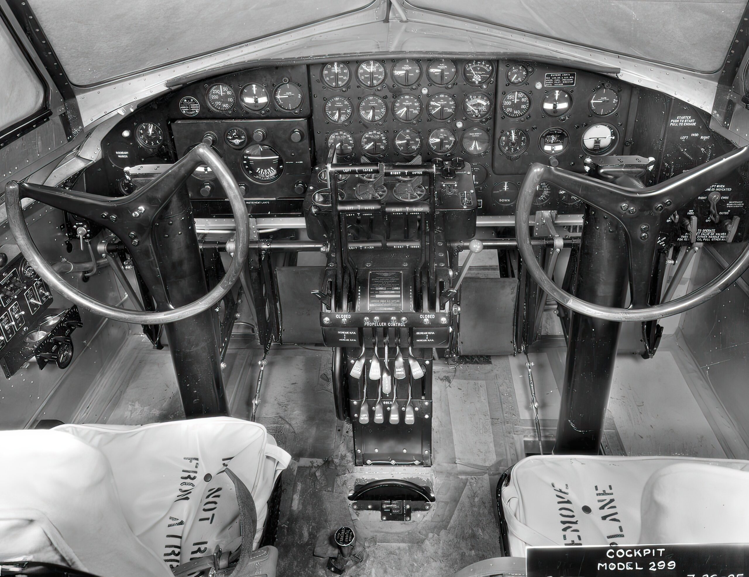 Boeing XB-17 (Model 299) cockpit