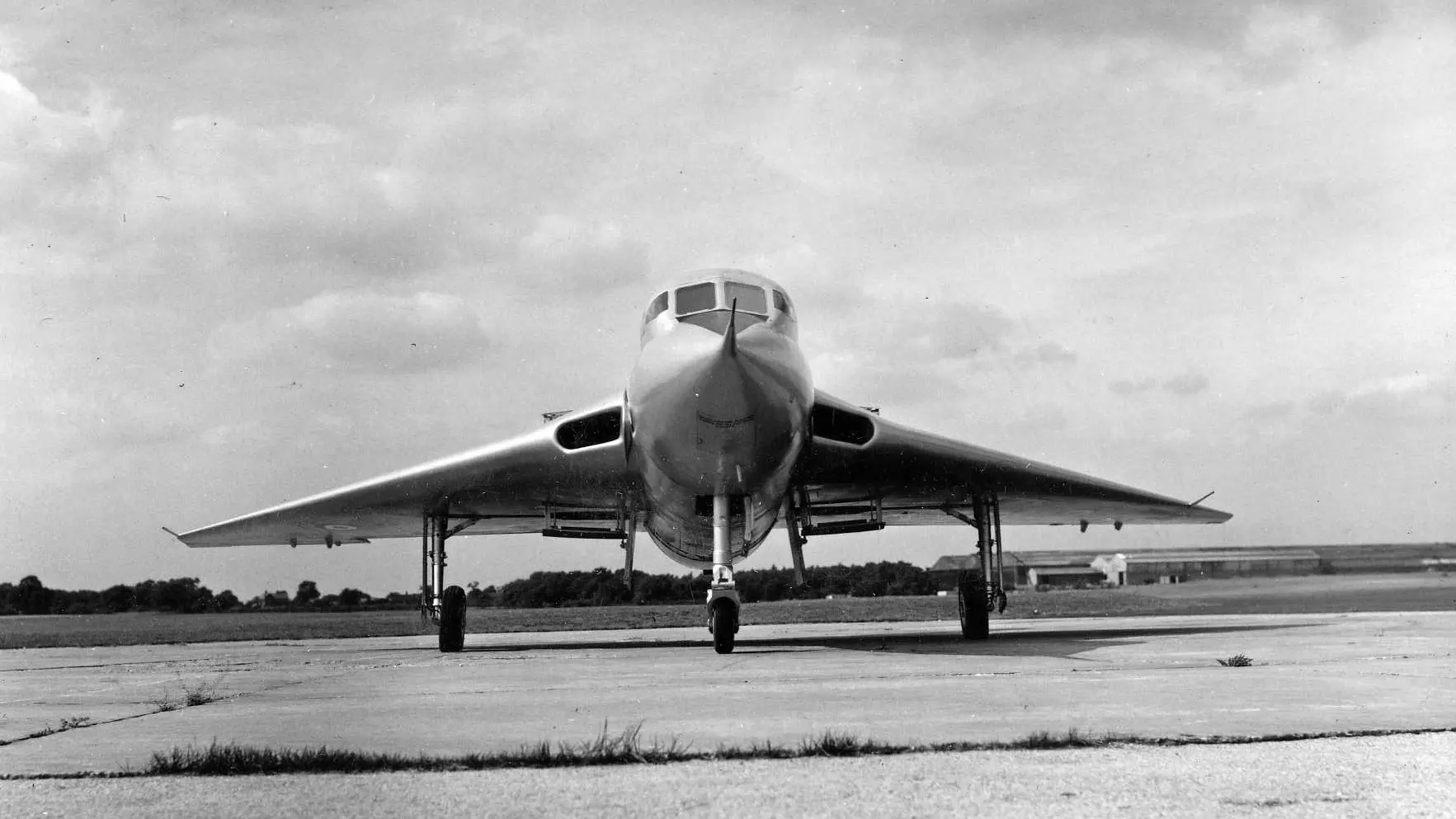 Avro 707 (WZ744) head on 1953