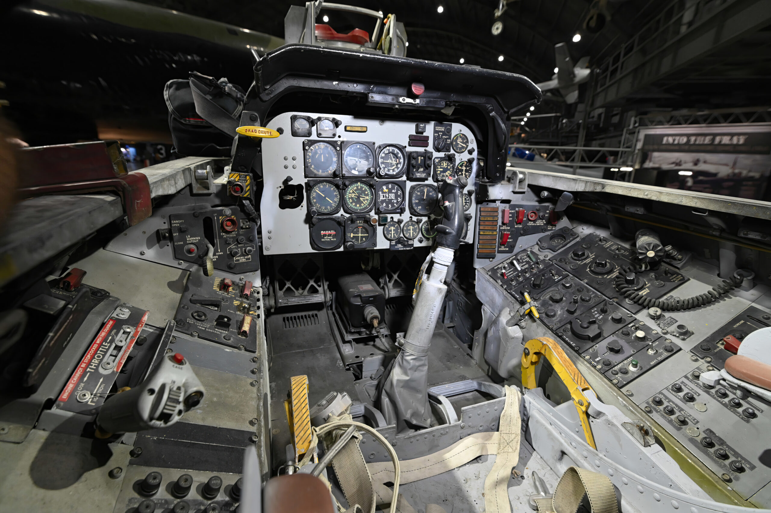 Cockpit views of the North American F-100D Super Sabre