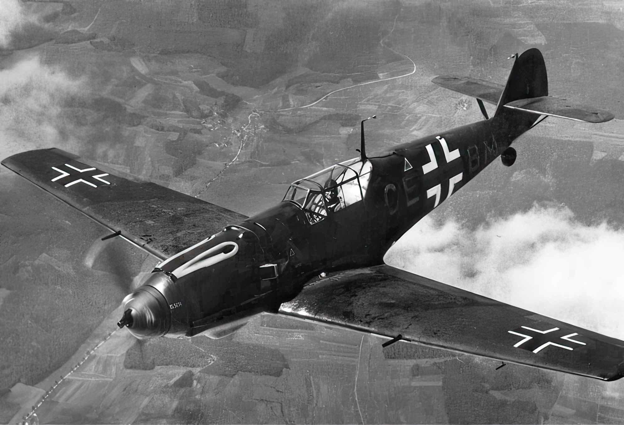 A Messerschmitt Bf 109 fighter. František shot down nine Bf 109s in September 1940