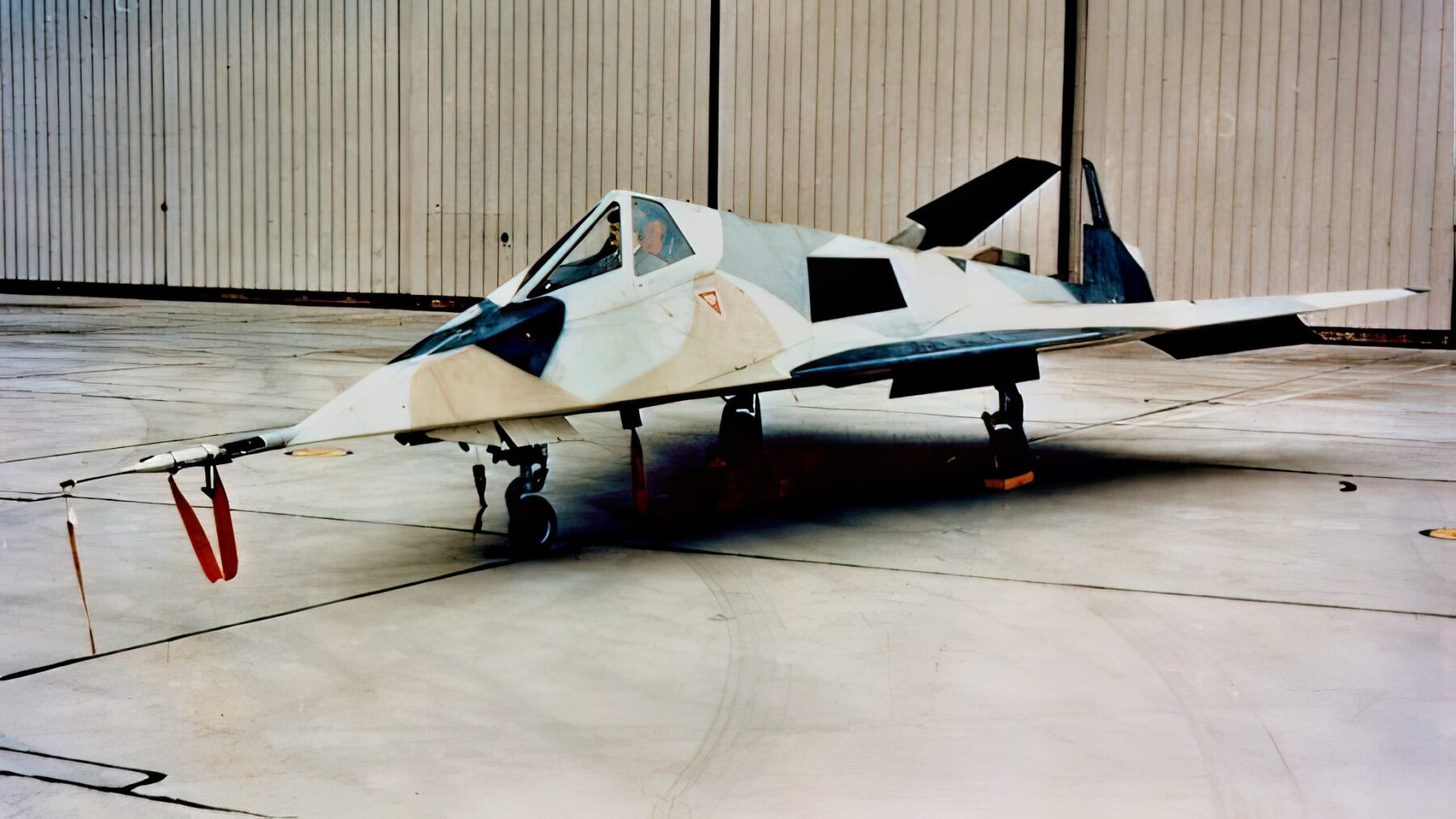 US Air Force photo to the DARPA / Lockheed Martin Have Blue prototype