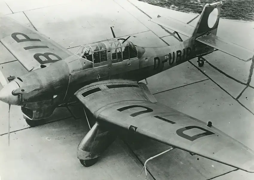Ju 87 V4-Prototyp im Jahr 1936