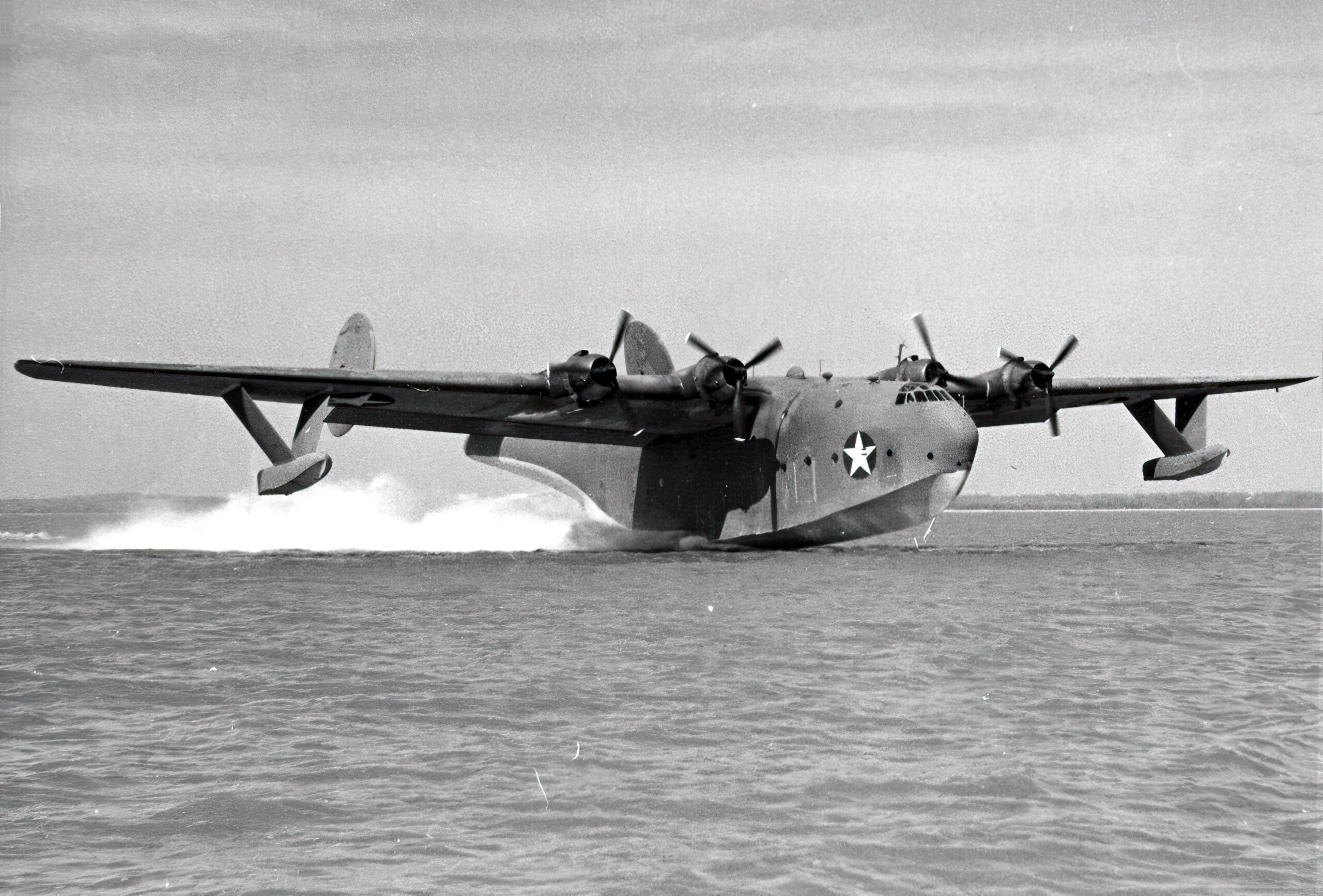 U.S. Navy Martin XPB2M-1R Mars (BuNo 1520) taking off