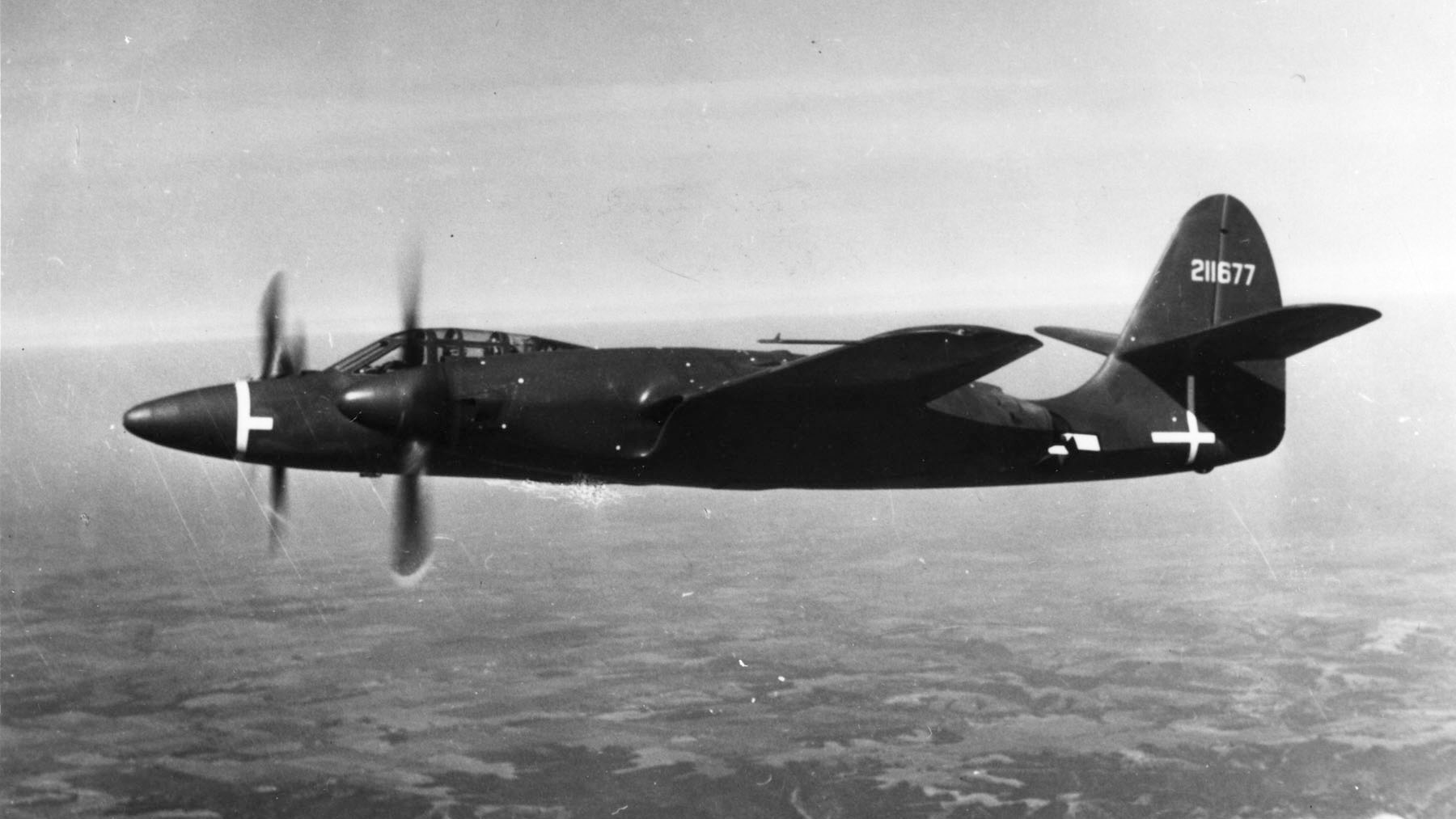 XP-67 in flight