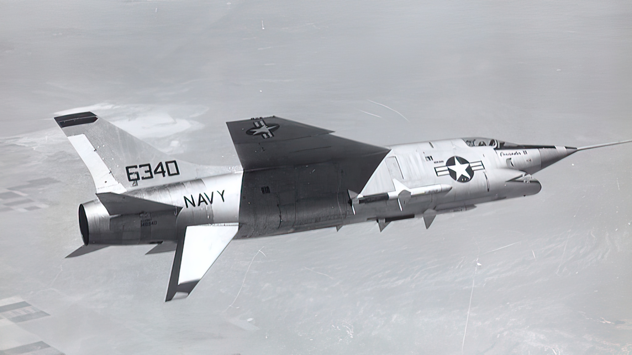 XF8U-3 Crusader III in flight