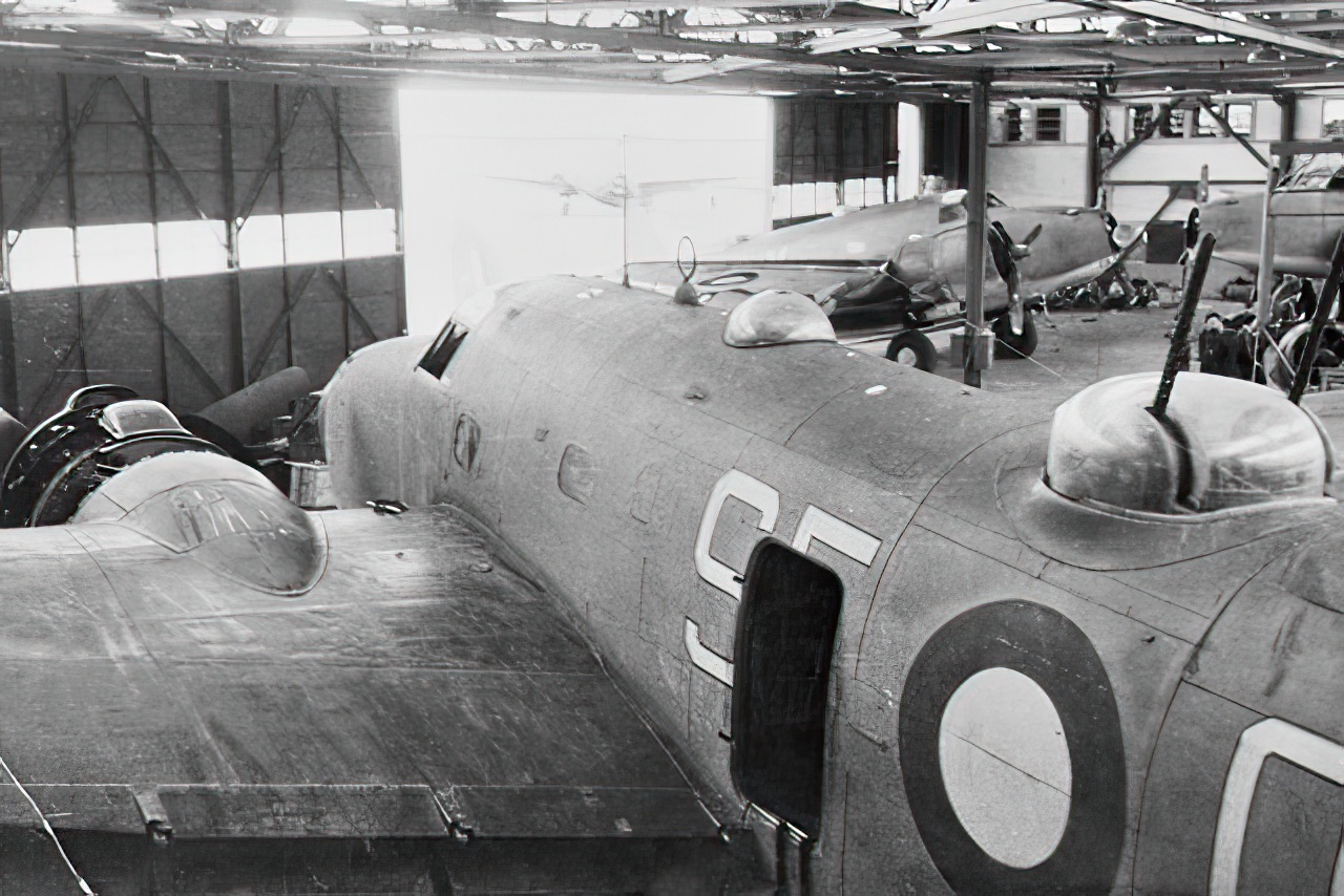  Lockheed Ventura from 13 Squadron, RAAF, in a hangar at Fairbairn airfield 1943