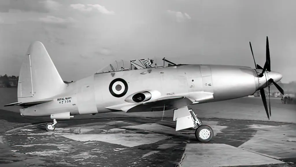 The only Westland Wyvern T.3 trainer aircraft built (serial VZ739)