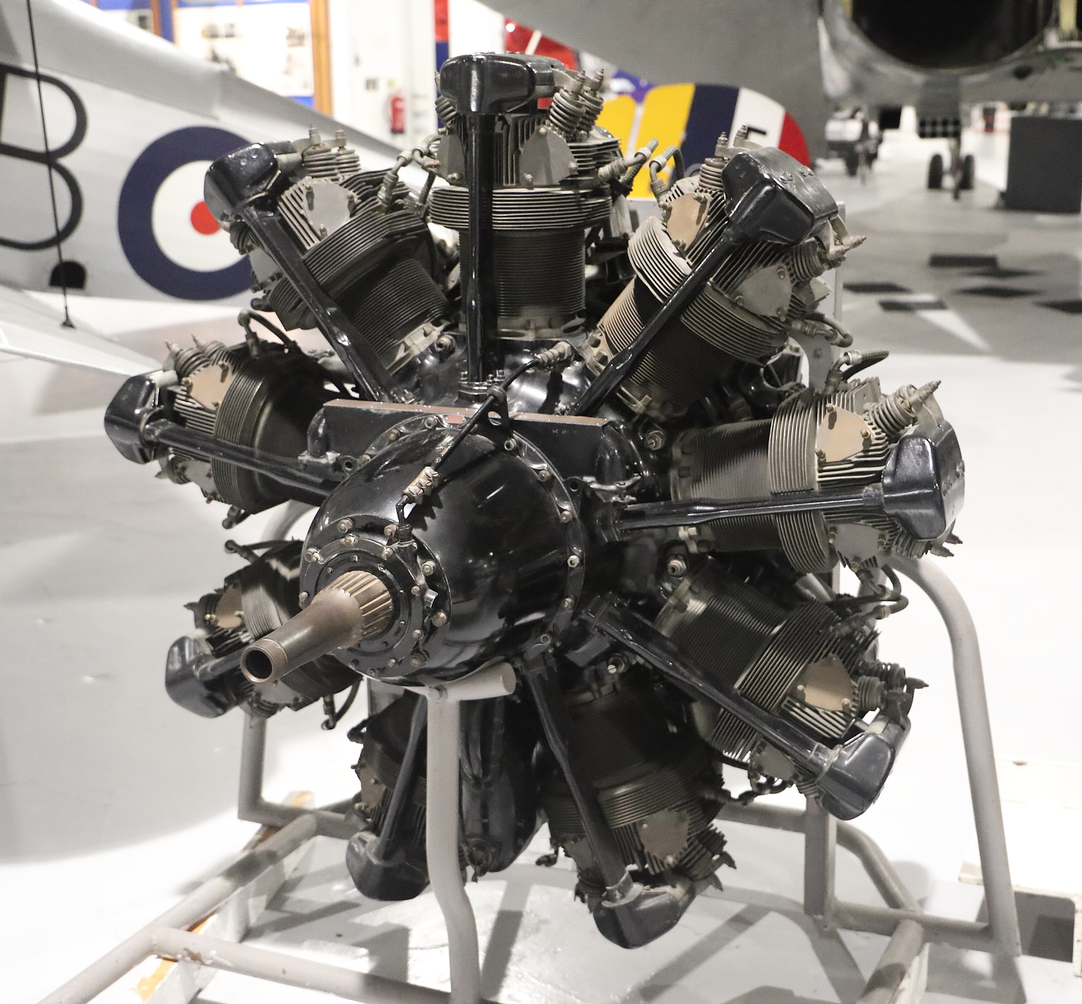 Bristol Mercury radial aero engine at the Royal Air Force Museum Hendon