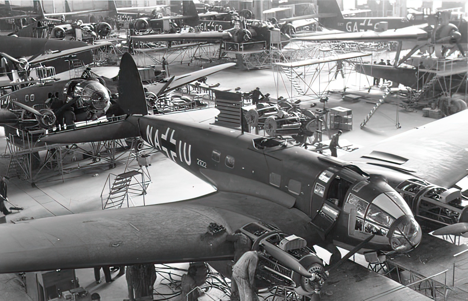 Production of aircraft Heinkel He 111