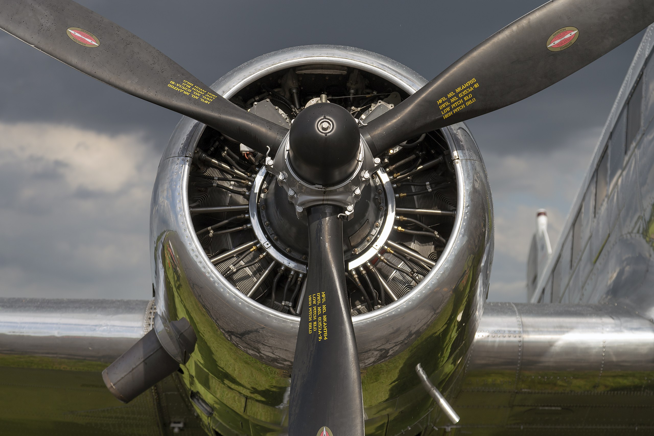 C-47A-60-DL Skytrain "Miss Virginia" right engine