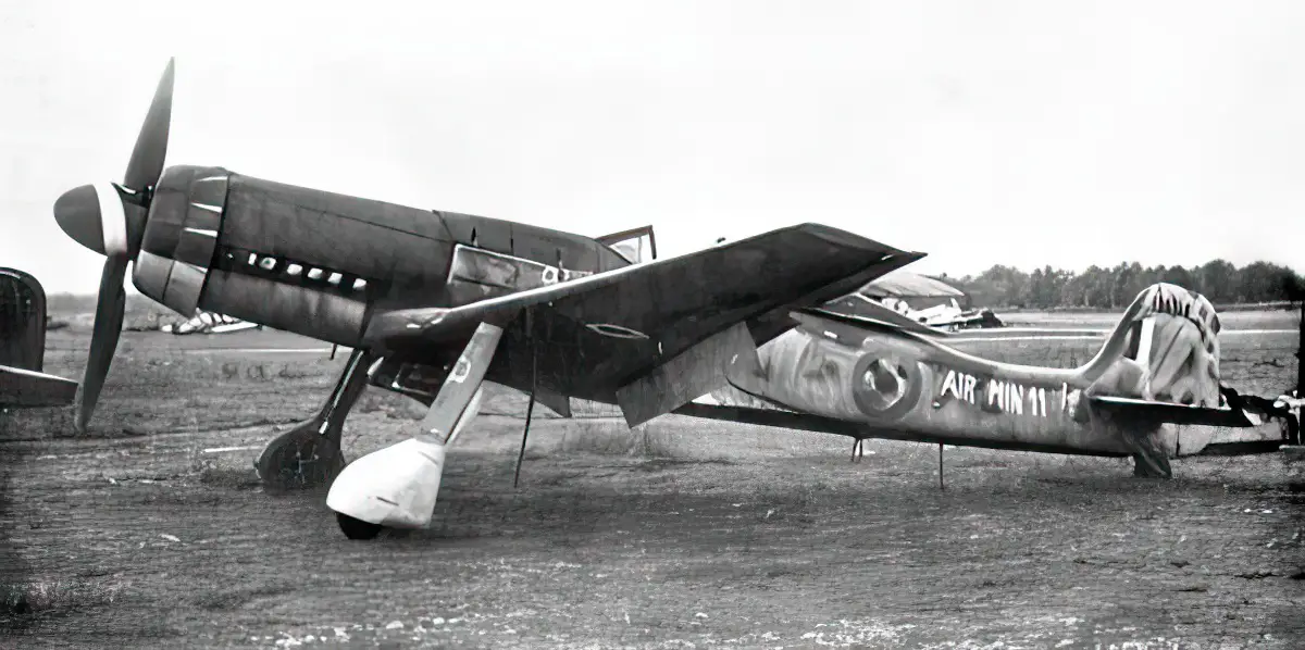 A captured Focke-Wulf Ta 152H fighter