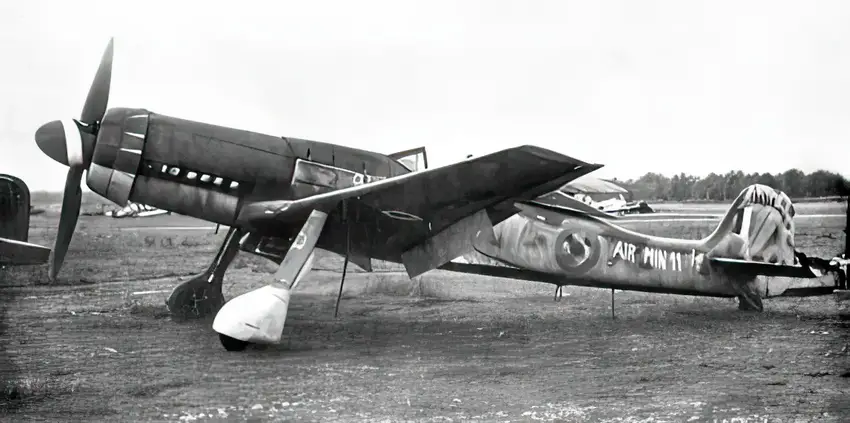 Ein erbeuteter Focke-Wulf Ta 152H-Jäger