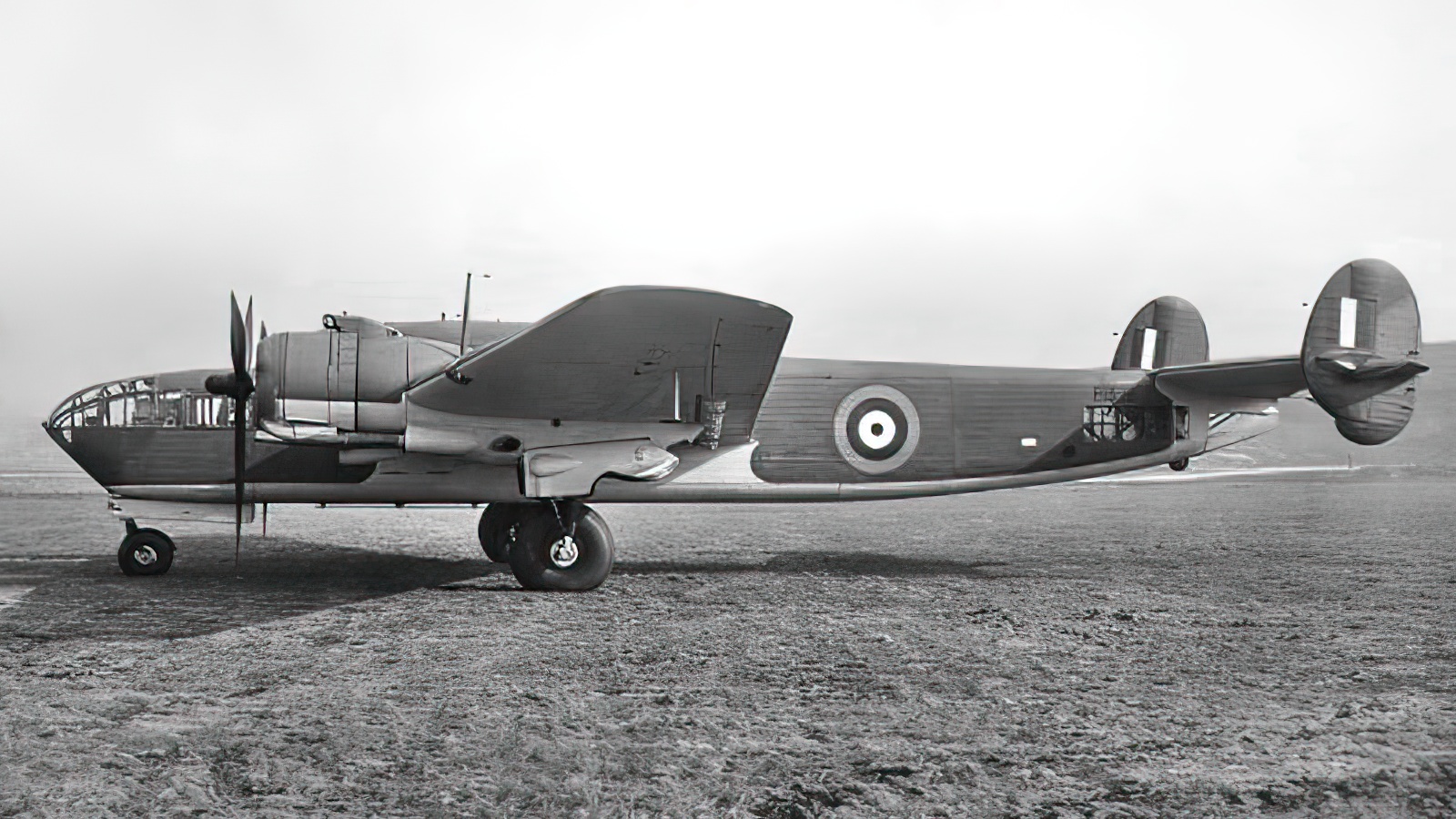 Armstrong Whitworth Albemarle Mk I (P1372) at Hucclecote in Gloucestershire, after assembly at the Hawkesley Aircraft Company, March 6 1942