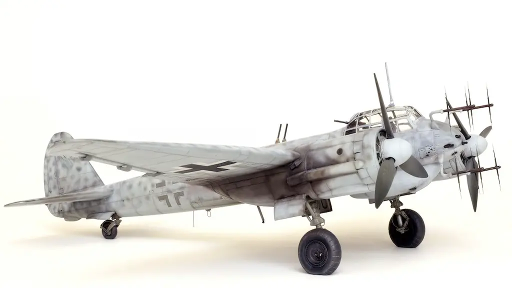 Ju 88G-6 equipped with Schräge Musik upward-firing cannons