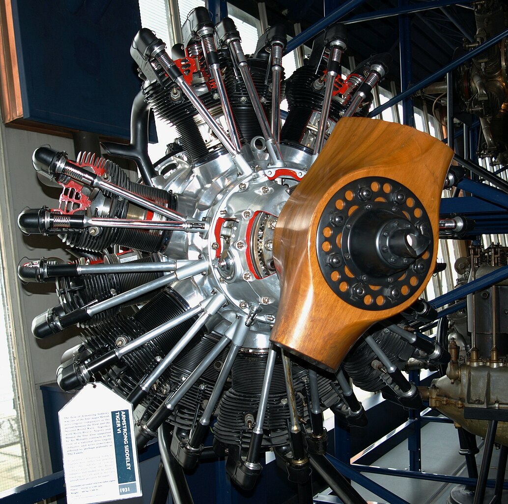 Armstrong Siddeley Tiger at the Science Museum, London