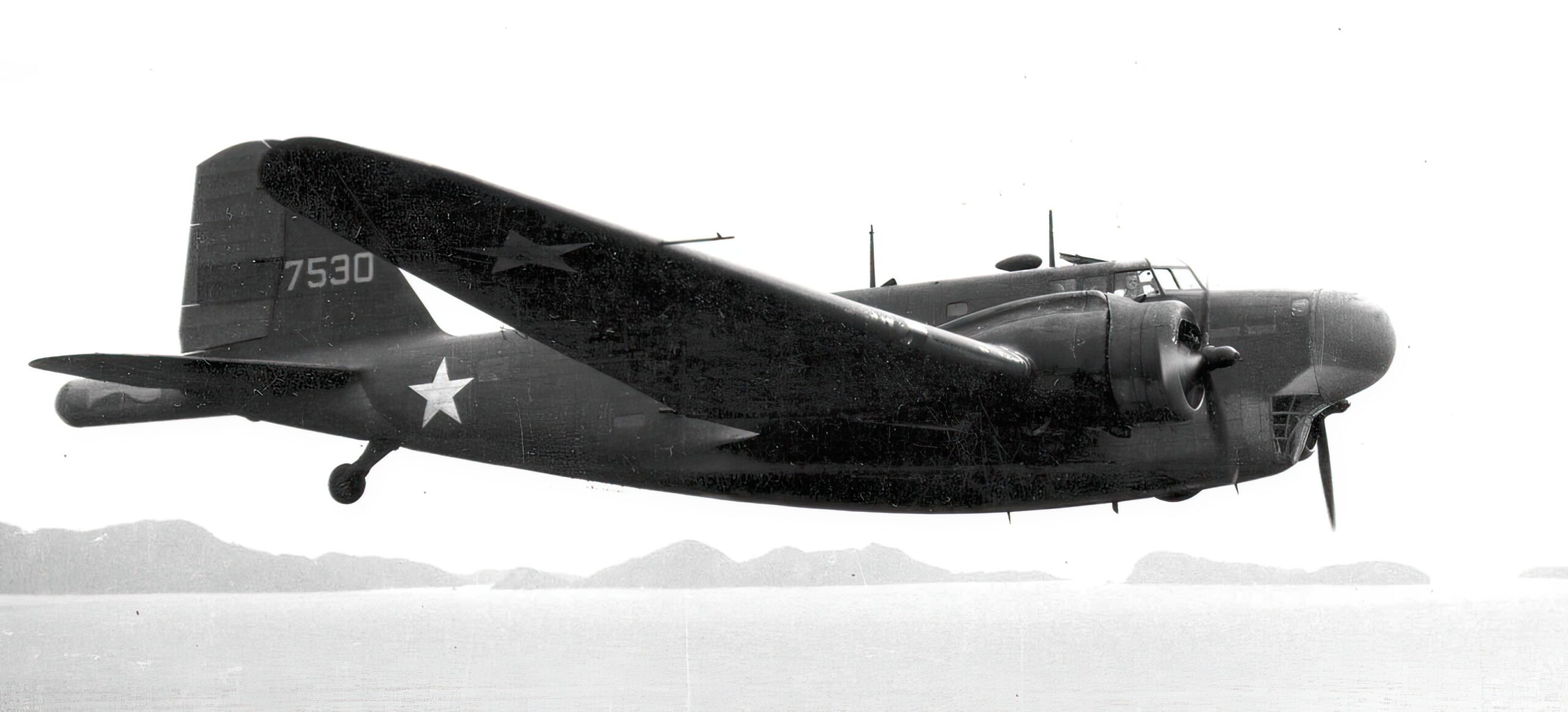 Douglas B-18B (SN 37-530, originally a B-18A) with the MAD tail boom