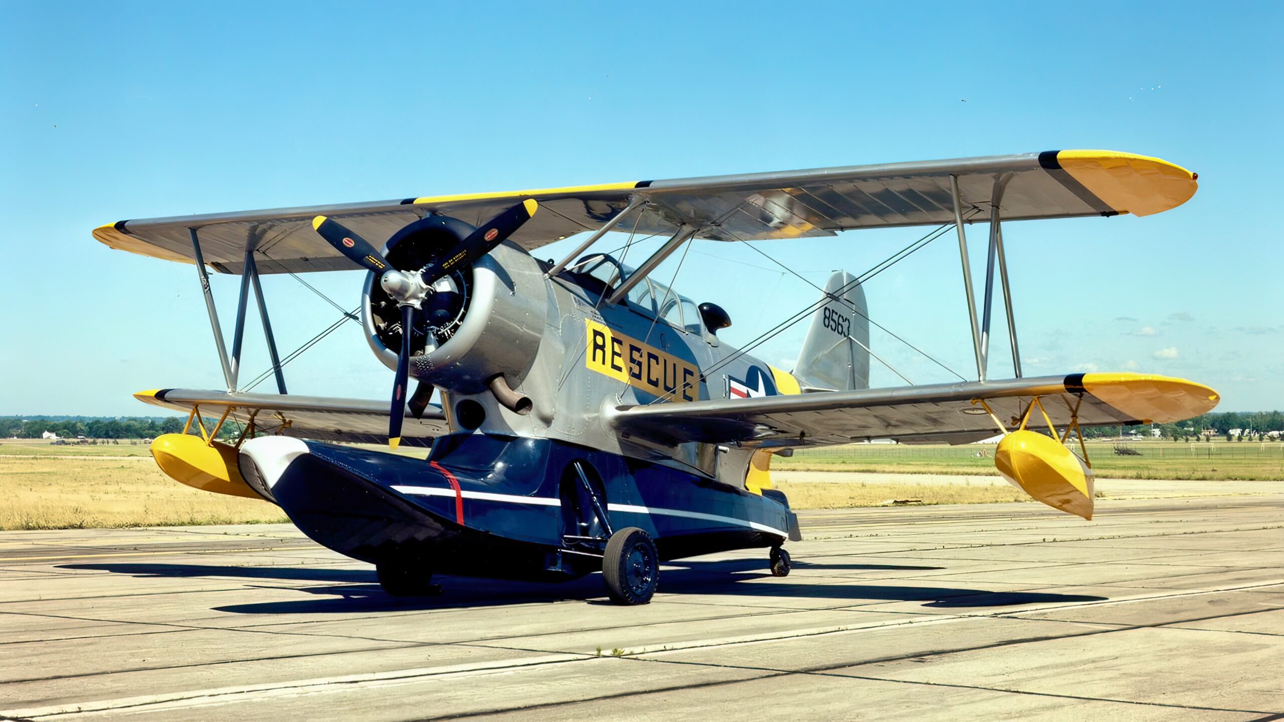 J2F-6 painted as an OA-12 at the National Museum of the United States Air Force