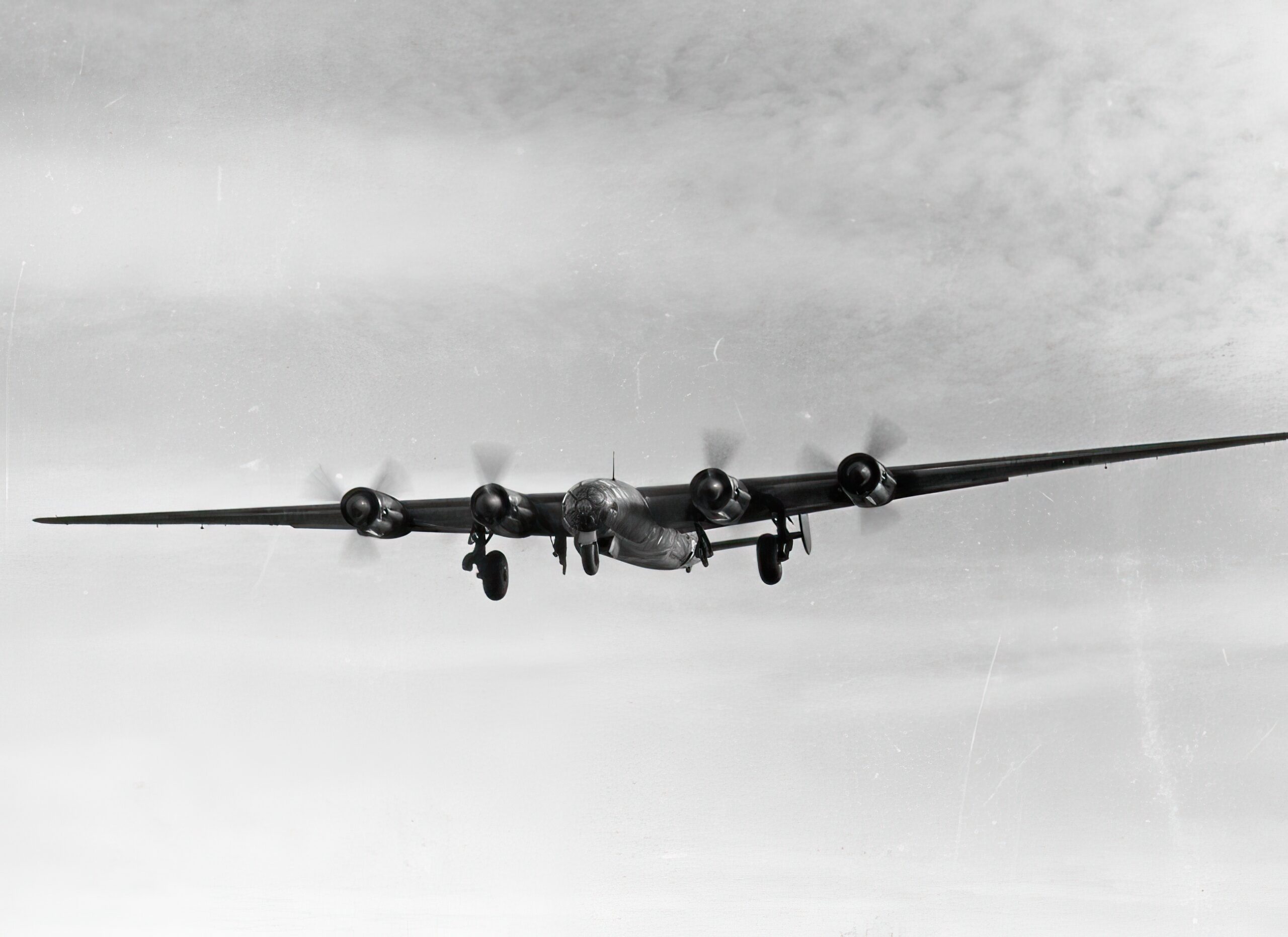 The Messerschmitt Me 264 long-range bomber was one of several competing designs submitted for the German Luftwaffe's Amerikabomber program during WWII. Only one prototype was completed and flight-tested. The aircraft's original Junkers Jumo 211 inline engines (pictured here) were replaced with BMW 801G radials in late 1943