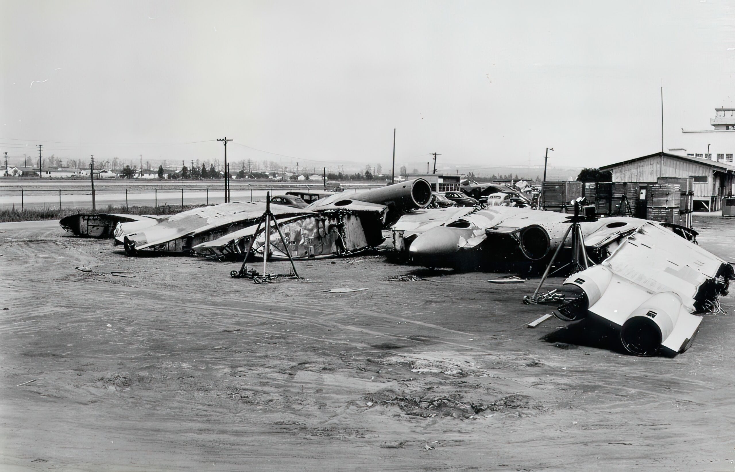 The entire run of XB-35s and YB-49s was dismantled. None of the airframes were saved for museums or display purposes