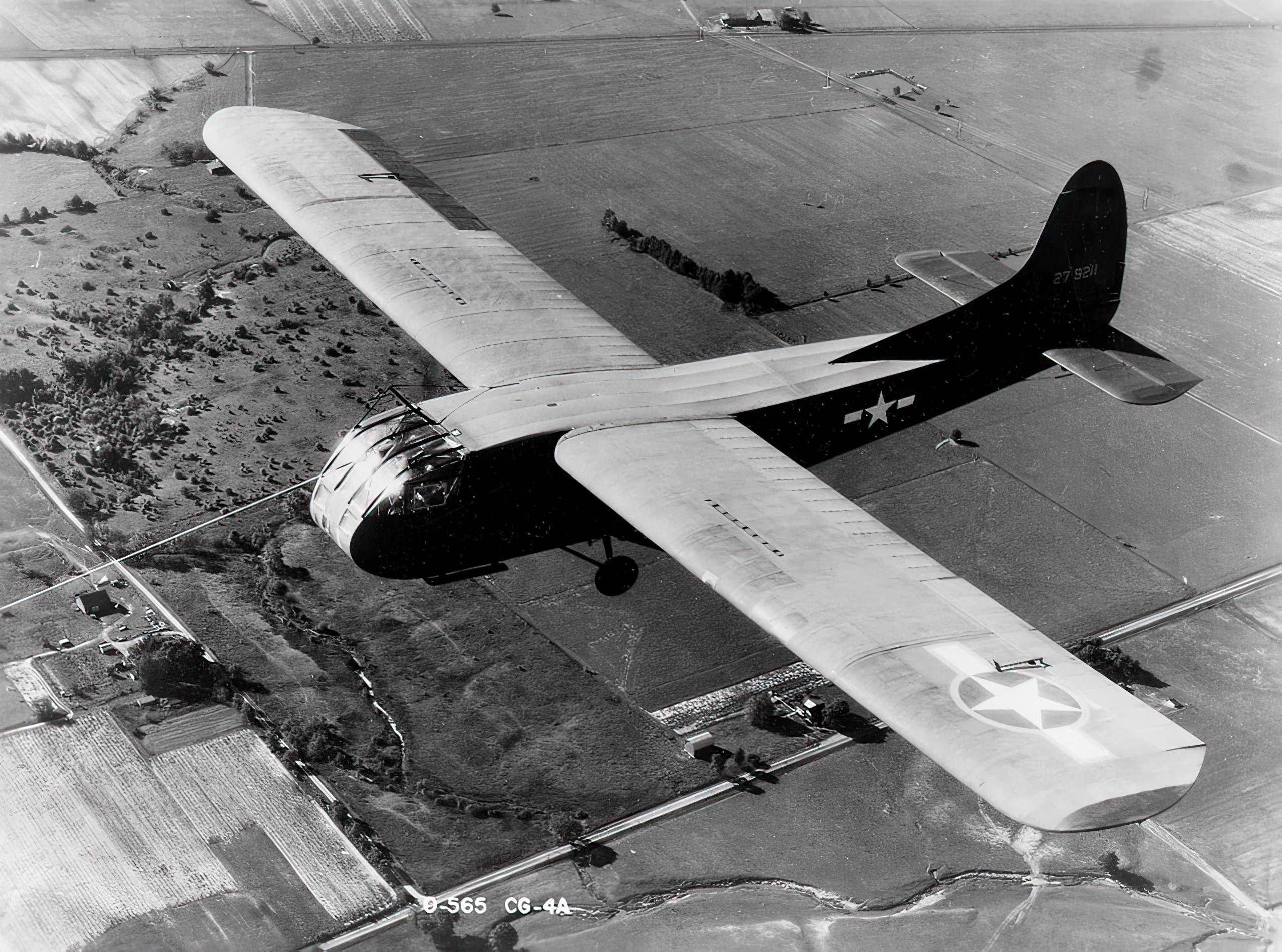 A U.S. Army Air Force Waco CG-4A-WO glider (s/n 42-79211) in 1943