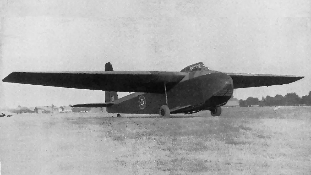 A General Aircraft GAL49 Hamilcar on the ground at Hanworth